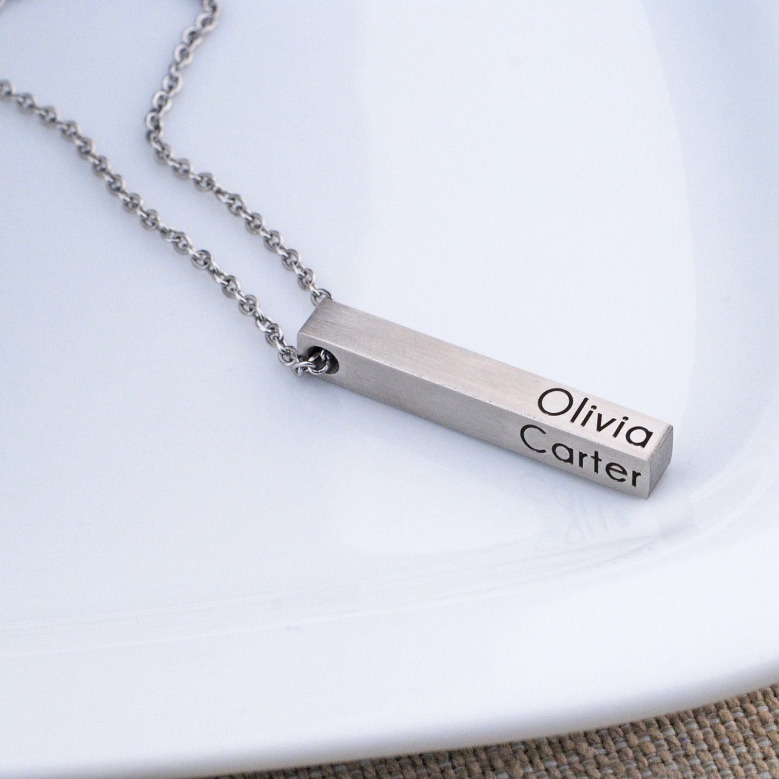 Design Your Own Custom Bar Necklace – Necklace – Love, Georgie