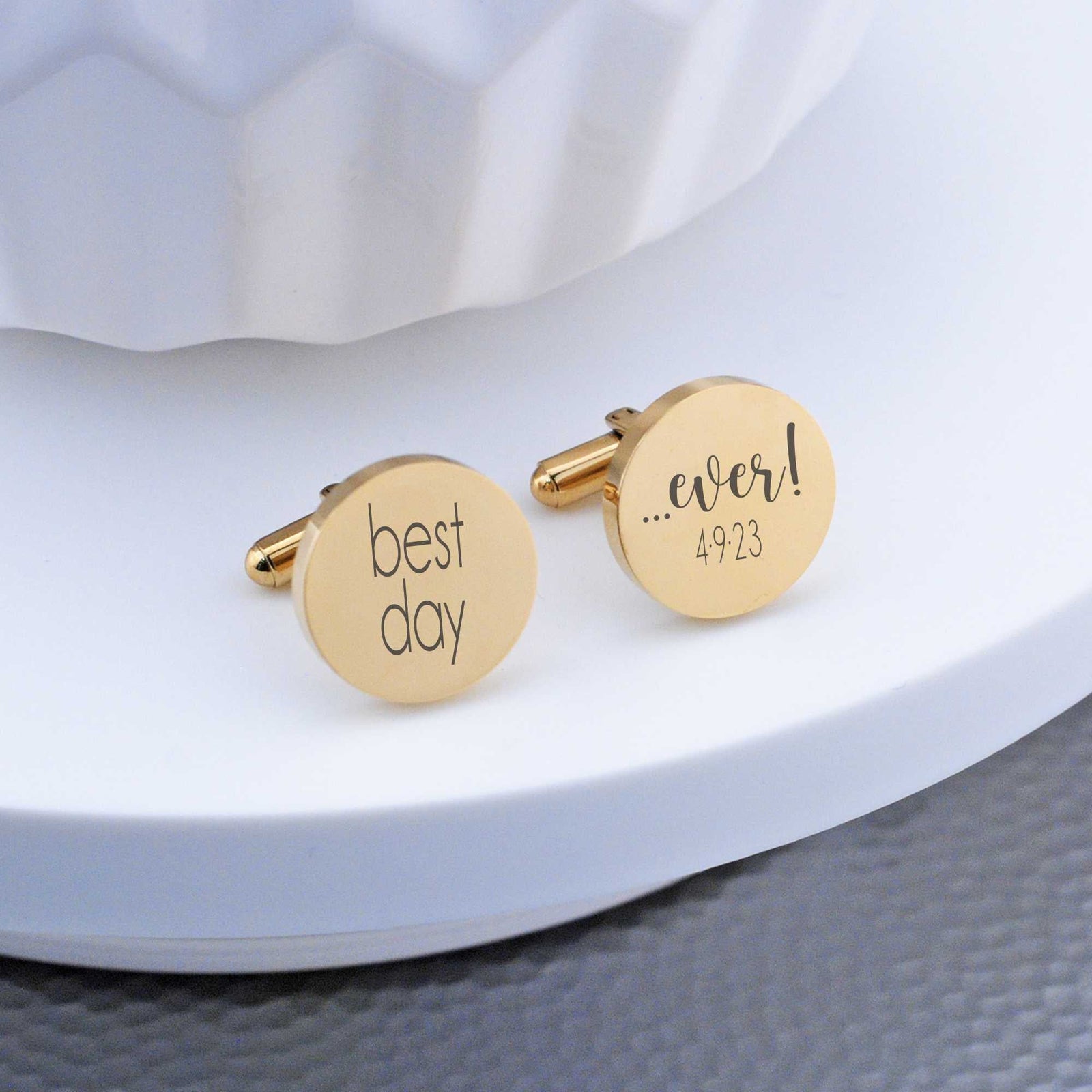 Groom Gift - Best Day Ever Cufflinks