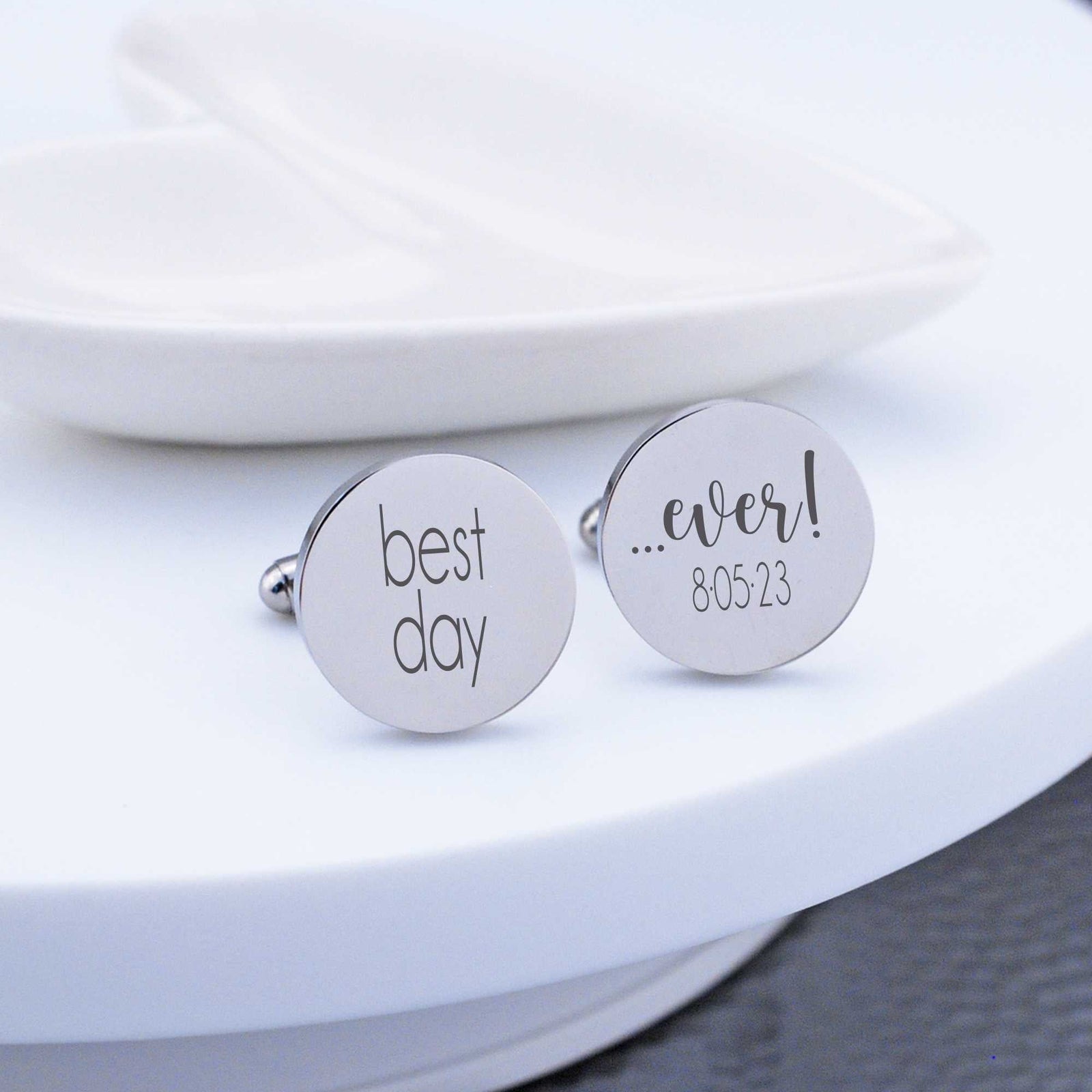 Groom Gift - Best Day Ever Cufflinks