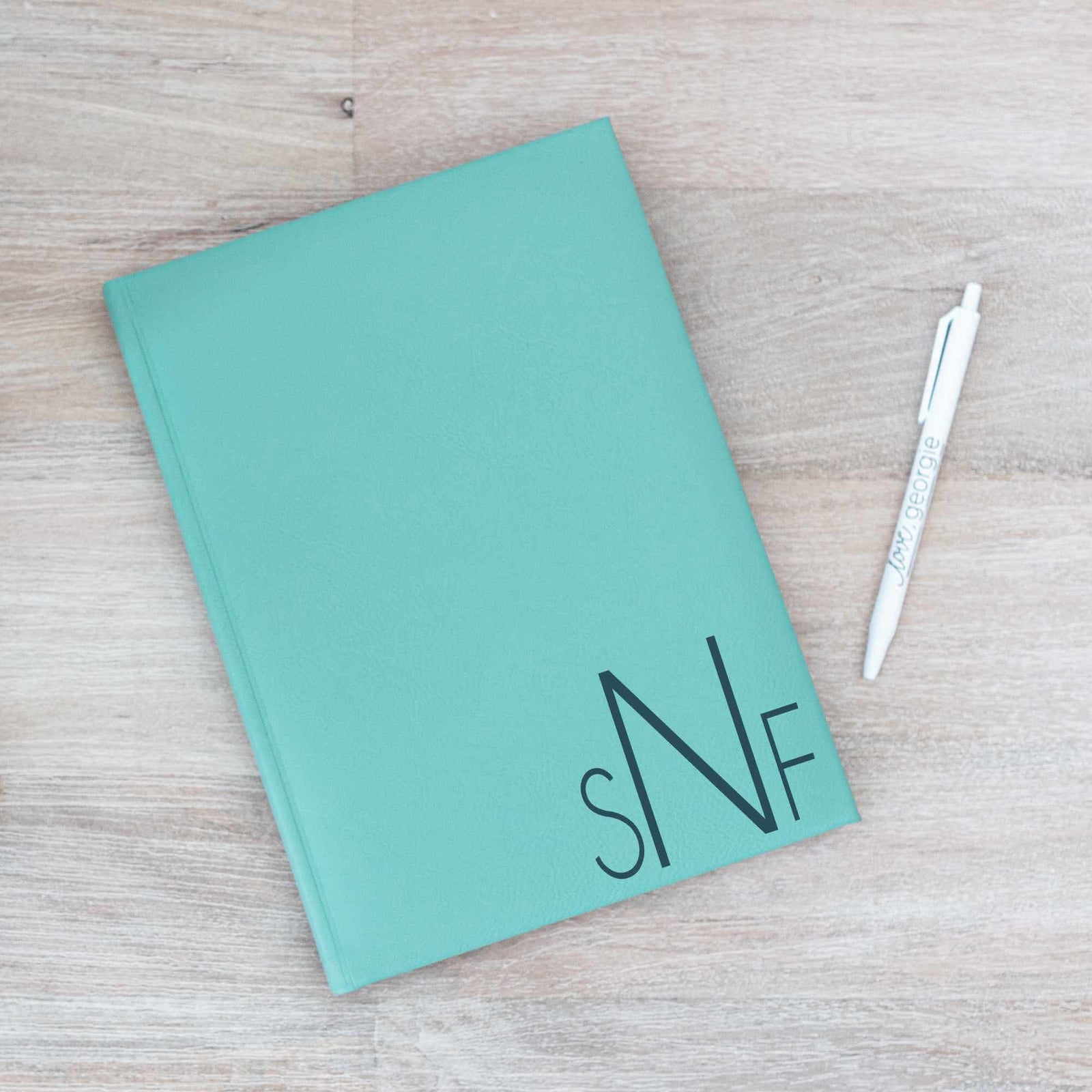 Sketchbook with Monogram - Vegan Leather