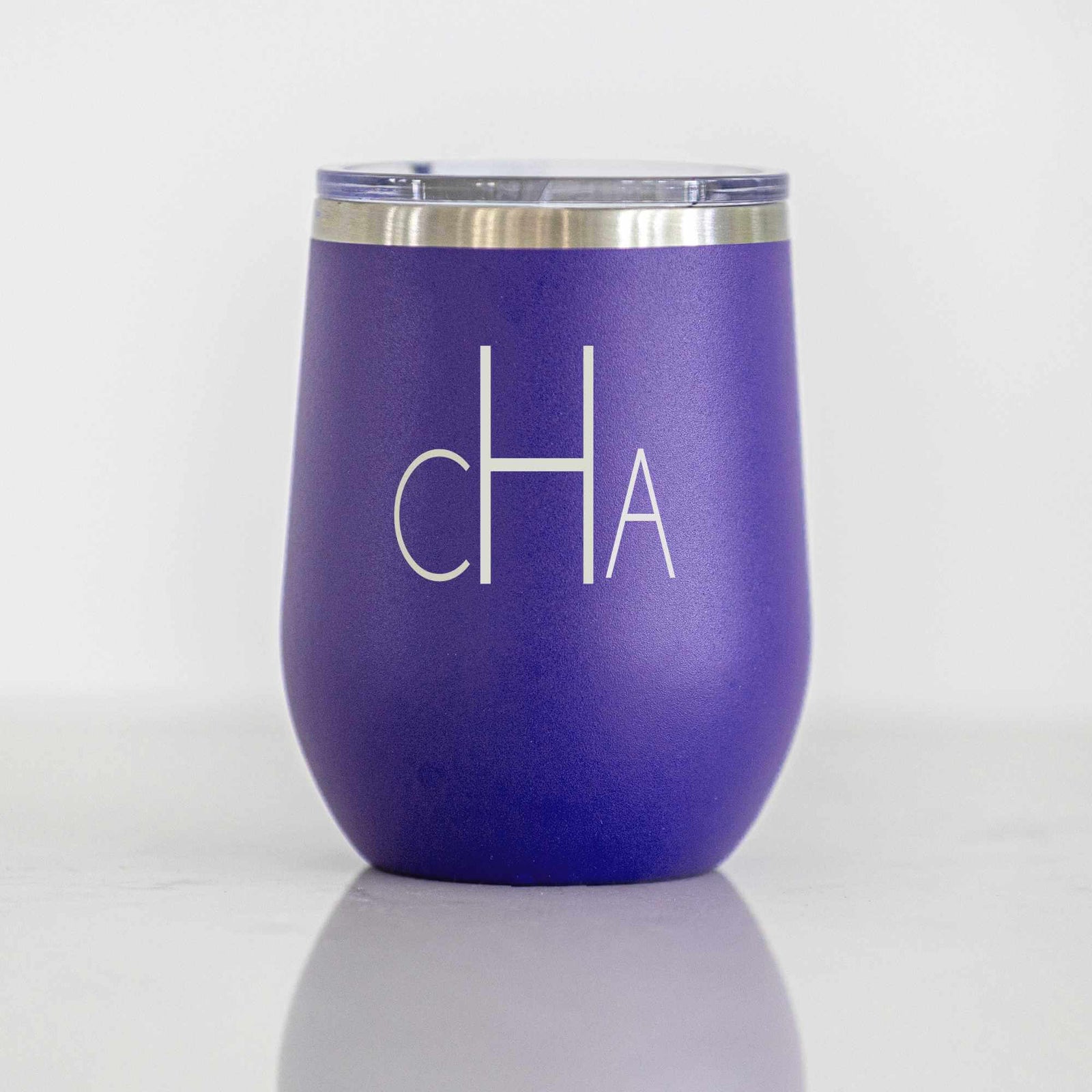 Monogrammed Insulated Wine Tumbler - 12 oz.