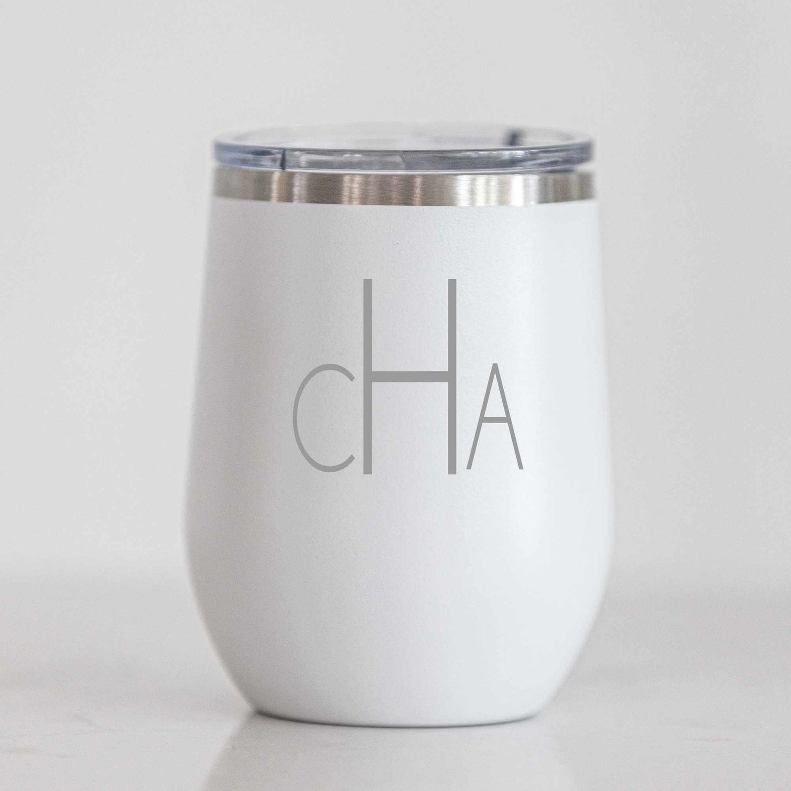Monogrammed Insulated Wine Tumbler - 12 oz.