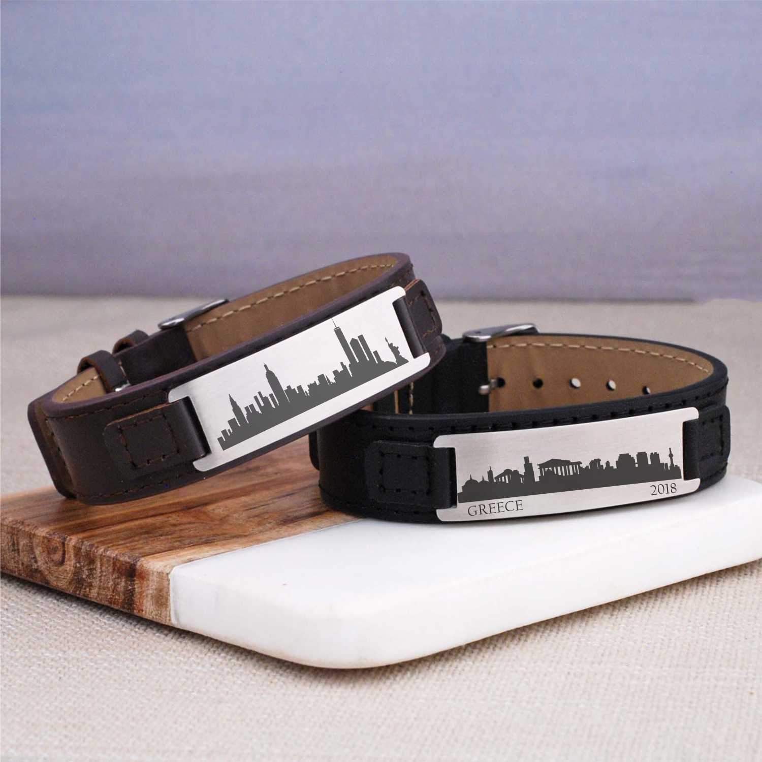 Leather Bracelet - City Skyline – bracelet – Love, Georgie