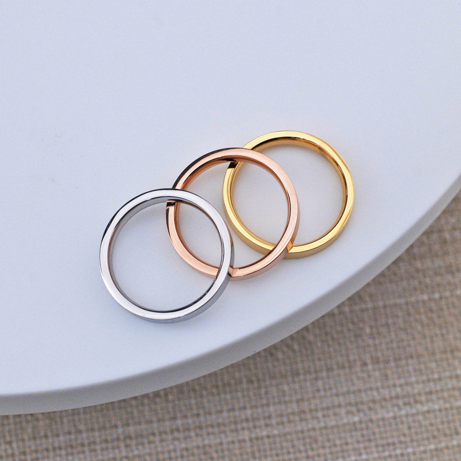 Latitude Longitude Ring - 3mm – Ring – Love, Georgie