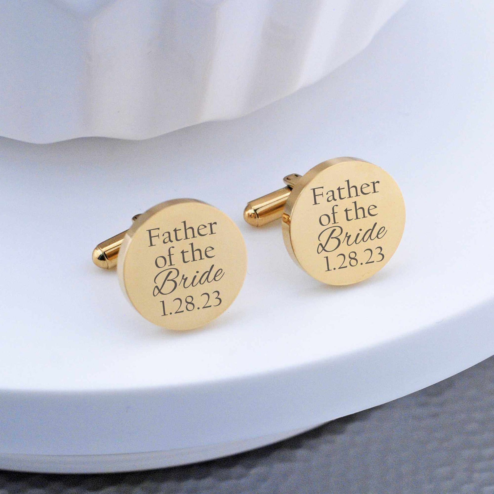Matching Father of the Bride Cufflinks