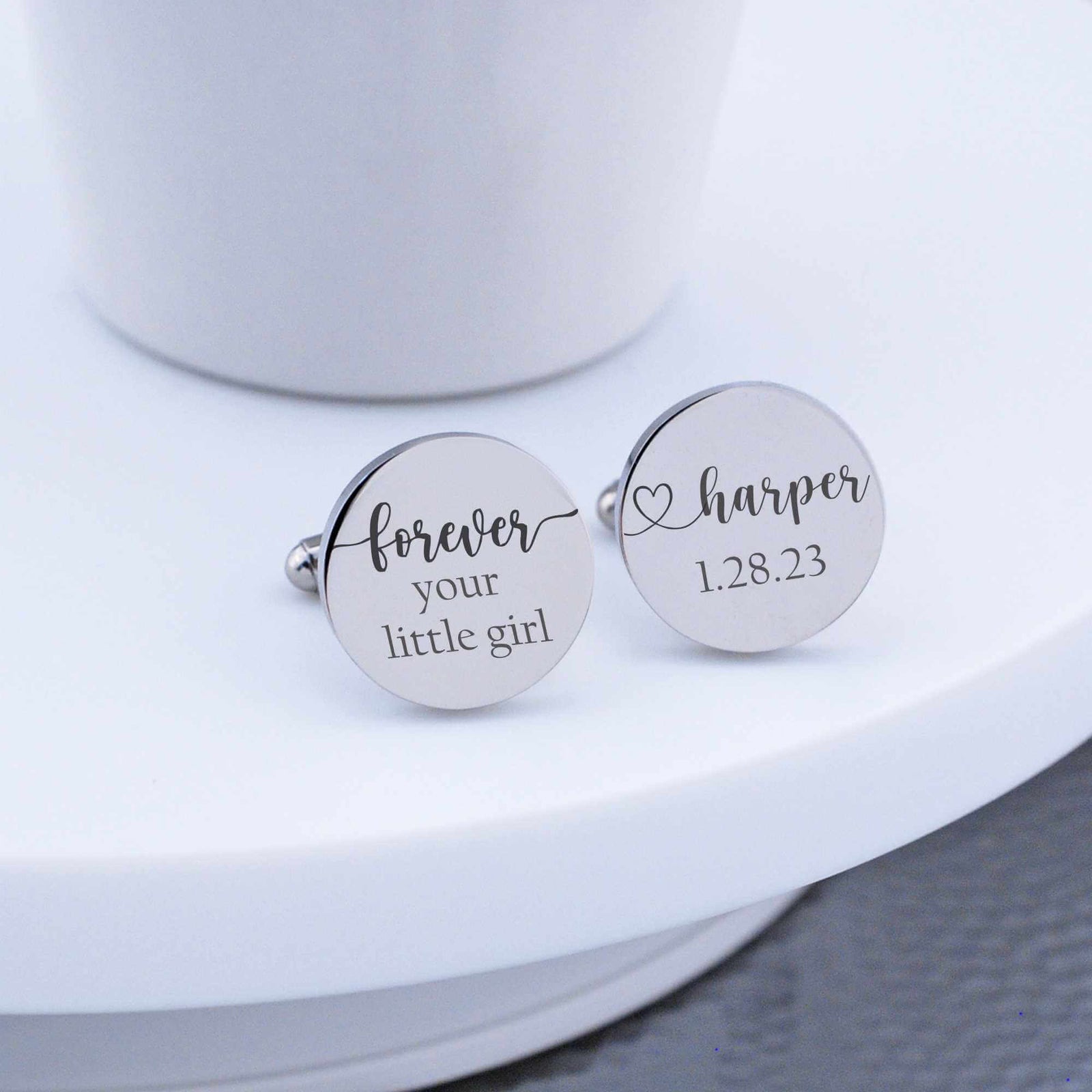 Forever Your Little Girl - Father of Bride Cufflinks