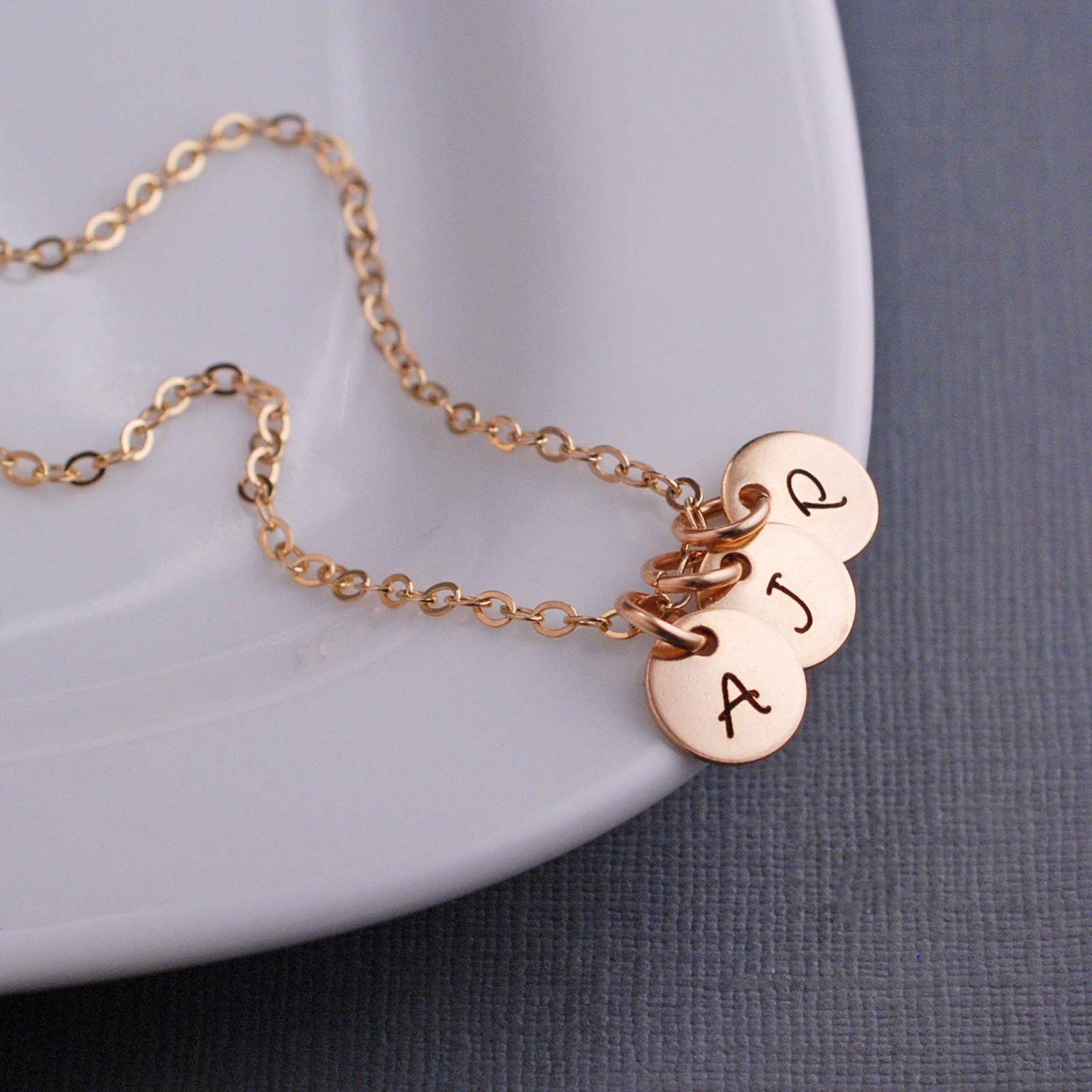 Engraved Initial Necklace – Necklace – Love, Georgie