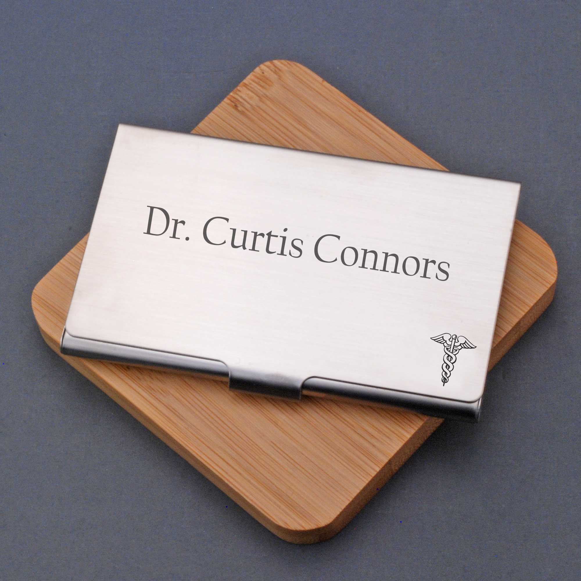 Custom Business Card Case for Doctor – Business Card Cases – Love, Georgie