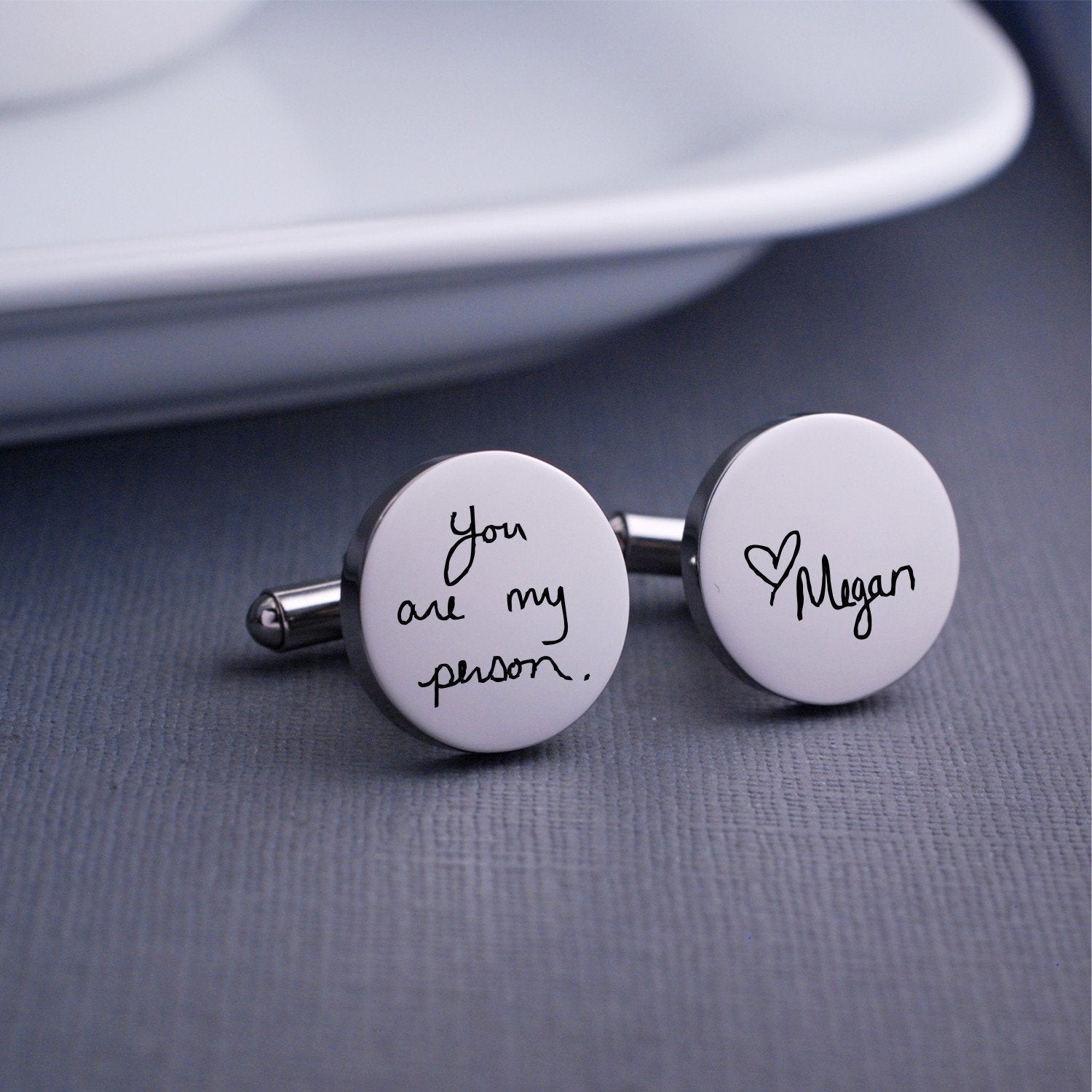 Custom Handwriting Cufflinks – Cuff Links – Love, Georgie