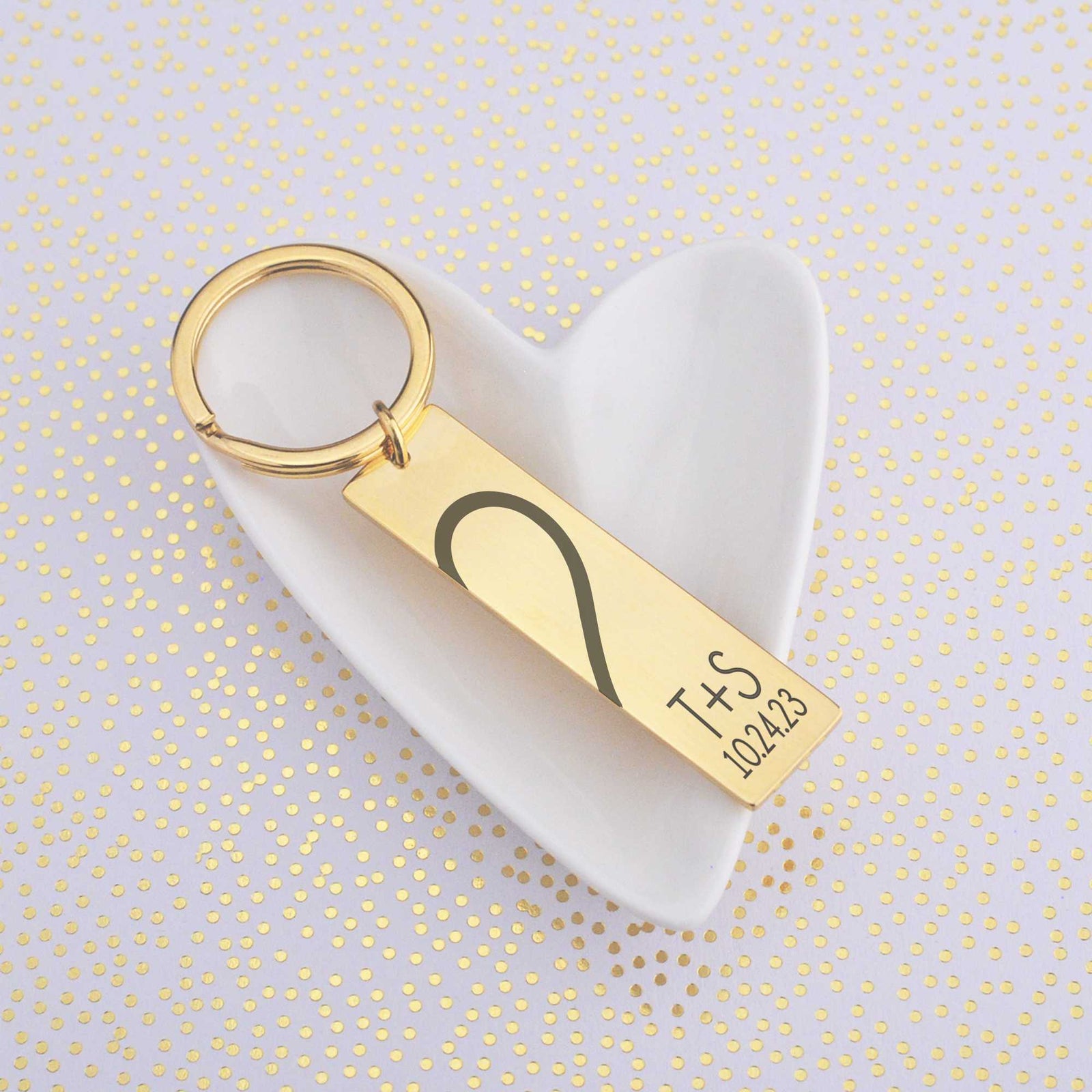 Matching Hearts - Couple's Keychain Set