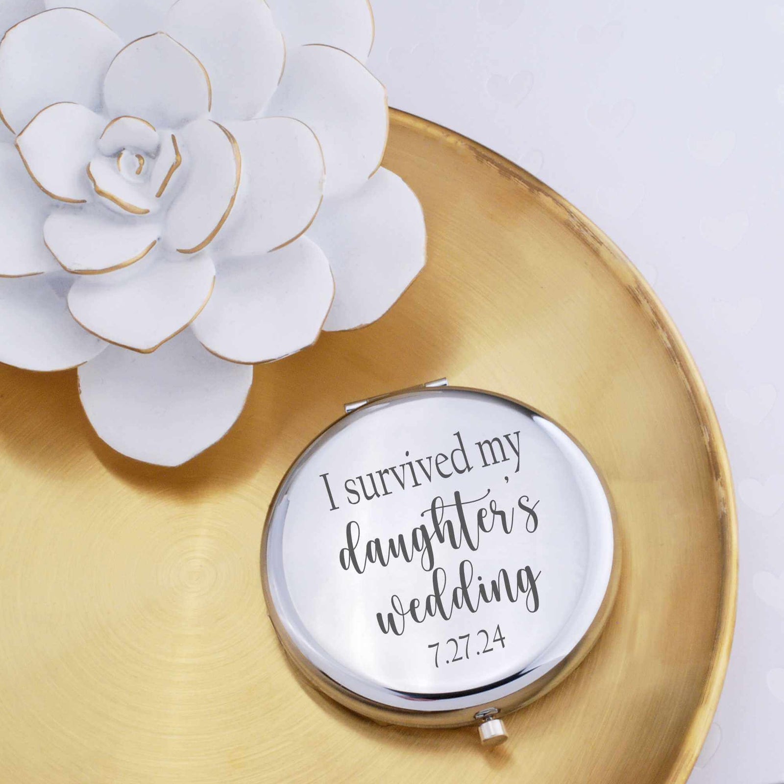I Survived My Daughter's Wedding - Compact Mirror