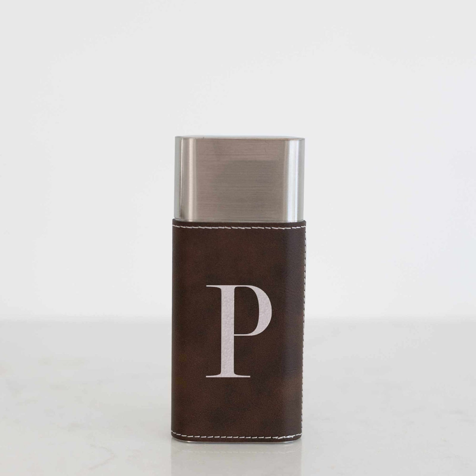 Personalized Cigar Case with Cutter - Initial