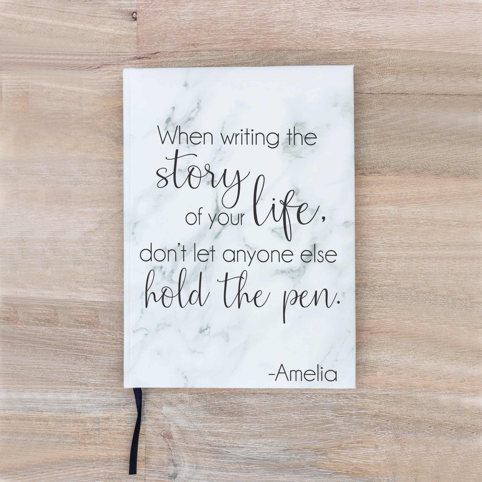 Journal with Name and Quote