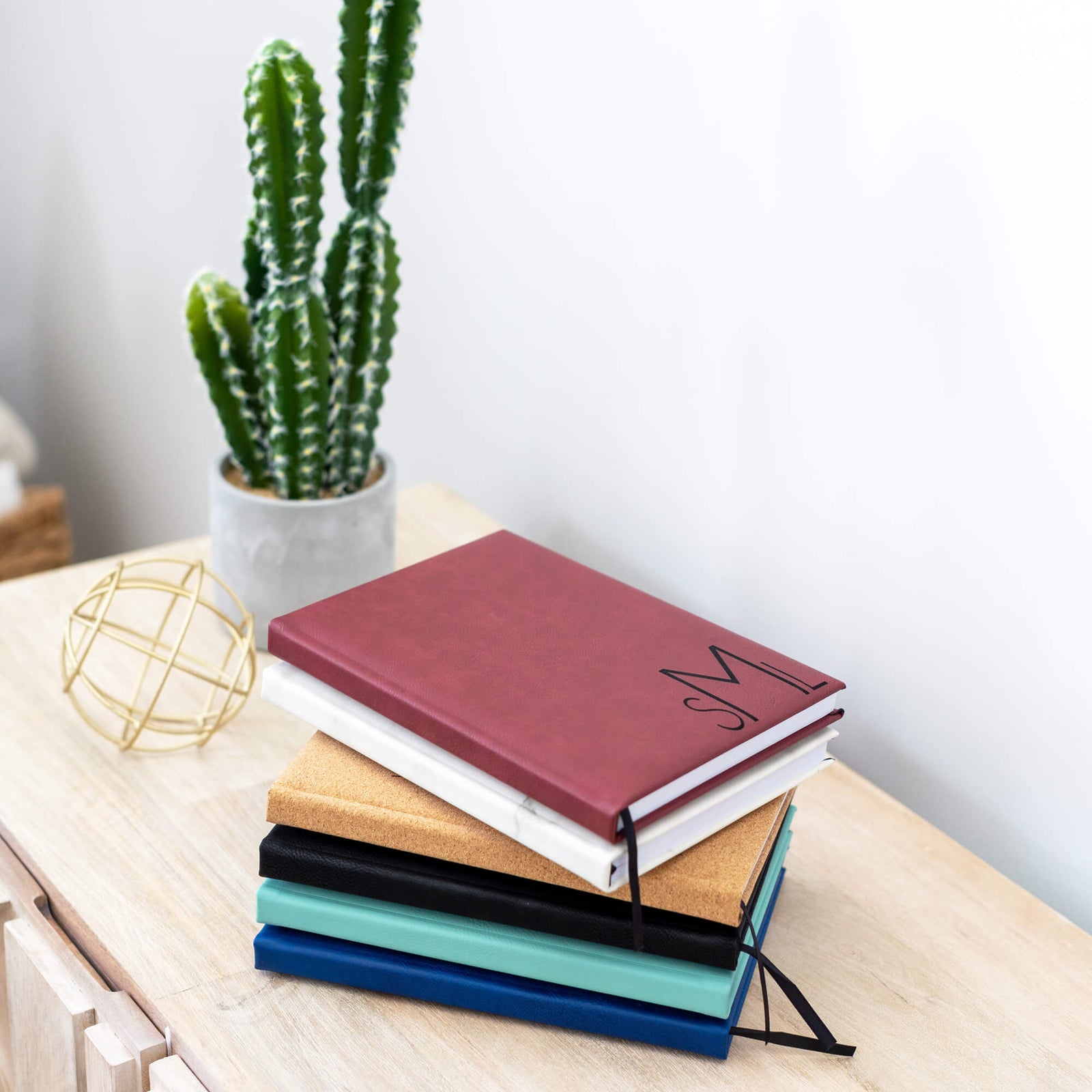 Sketchbook with Monogram - Vegan Leather