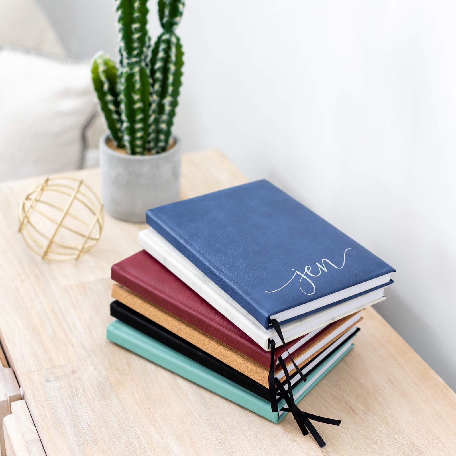 Sketchbook with Name - Vegan Leather