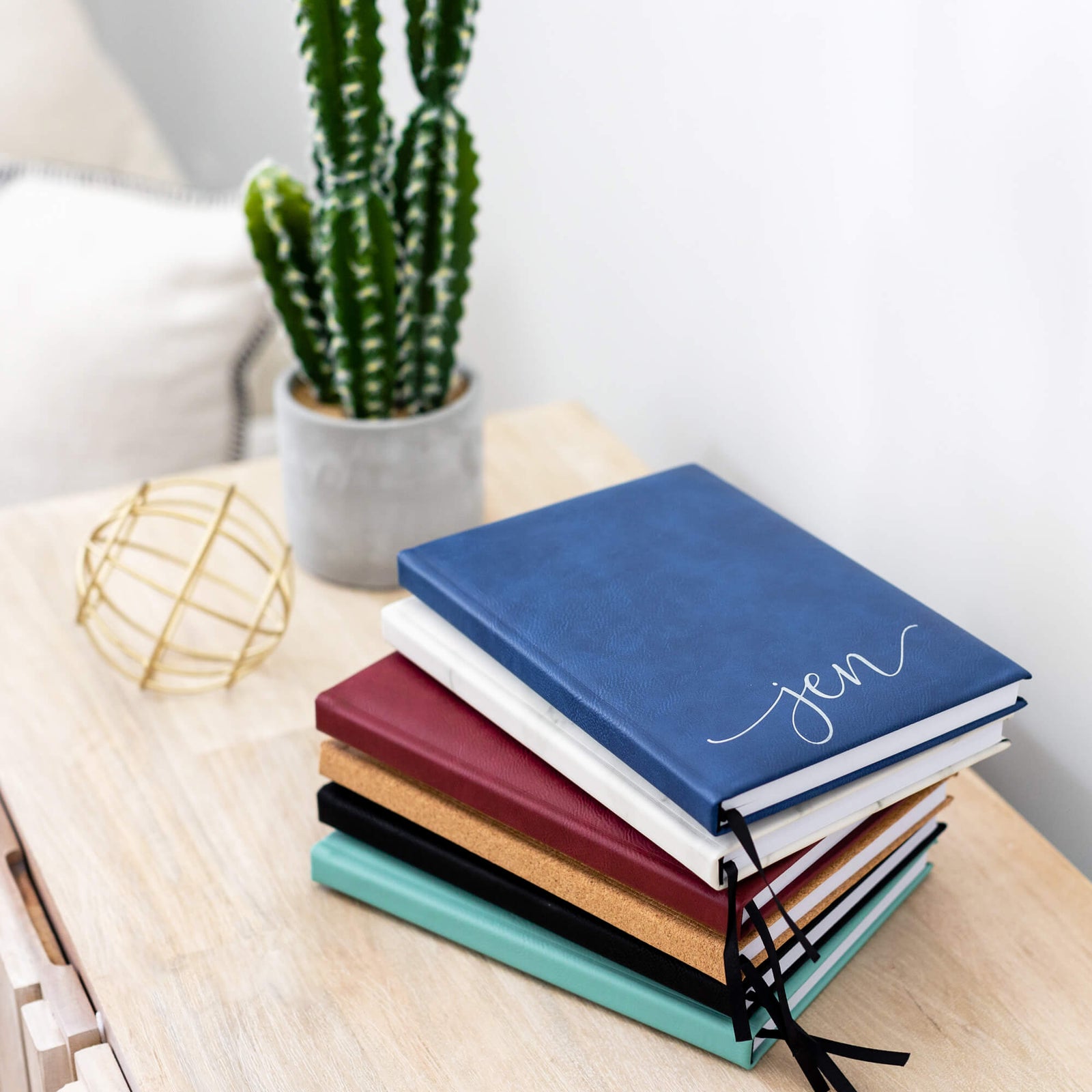 Sketchbook with Name - Vegan Leather