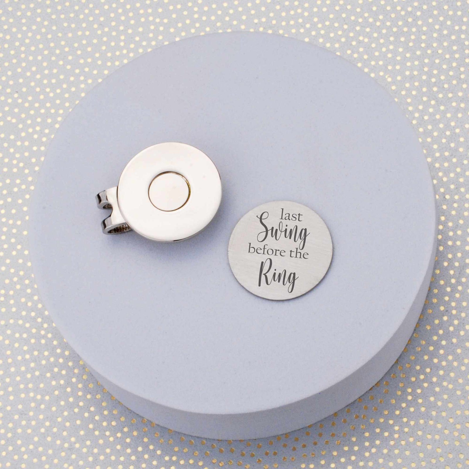 Last Swing Before the Ring - Golf Ball Marker