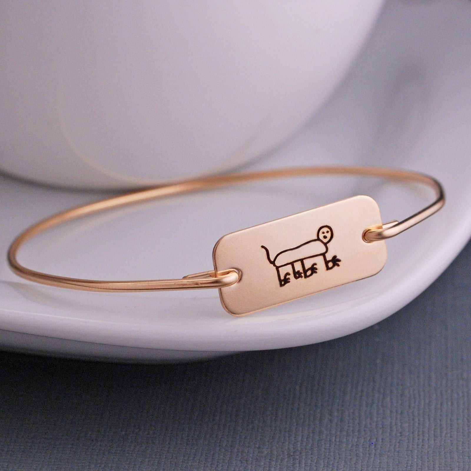 Child's Artwork Bangle Bracelet – bracelet – Love, Georgie