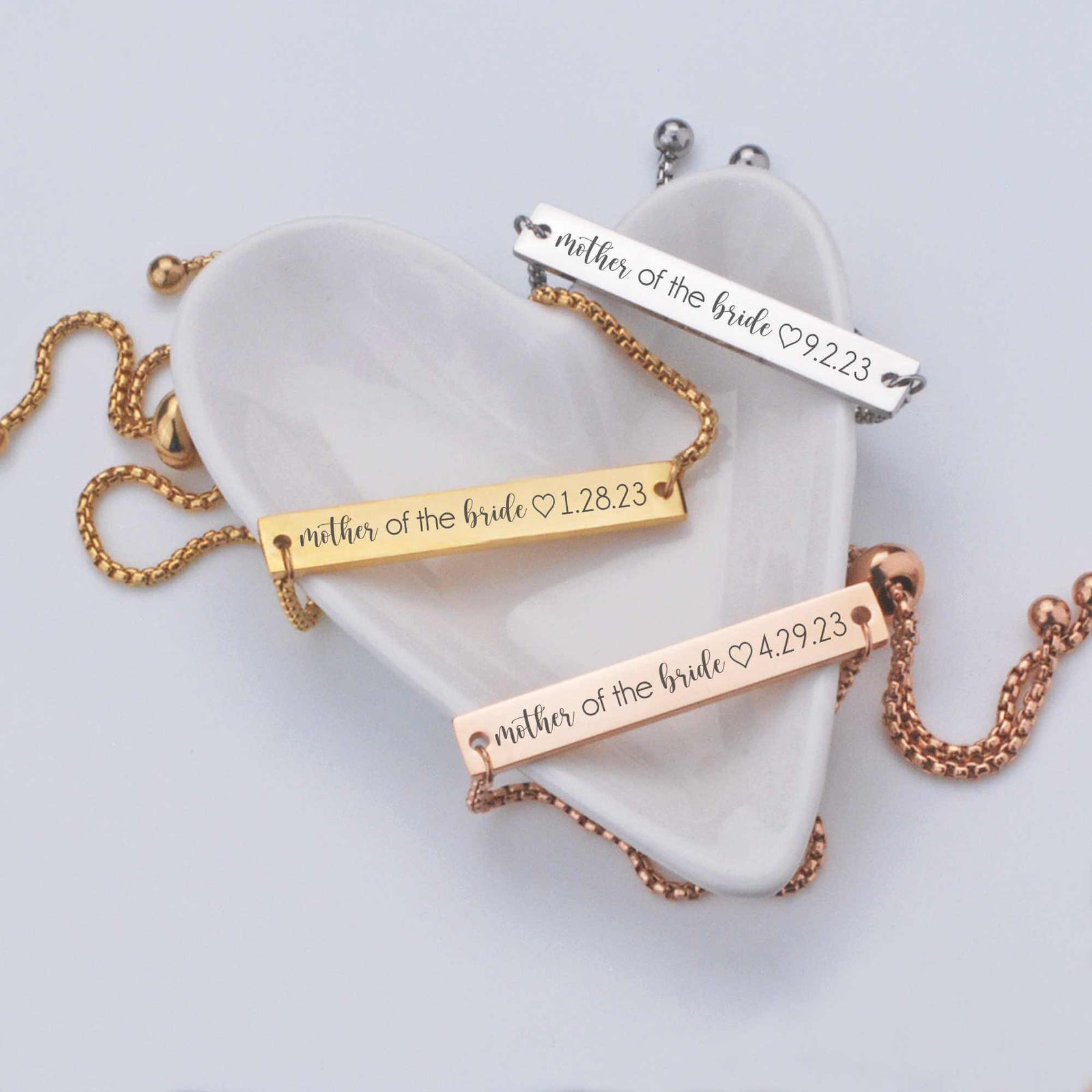 Mother of the Bride - Adjustable Slide Bracelet