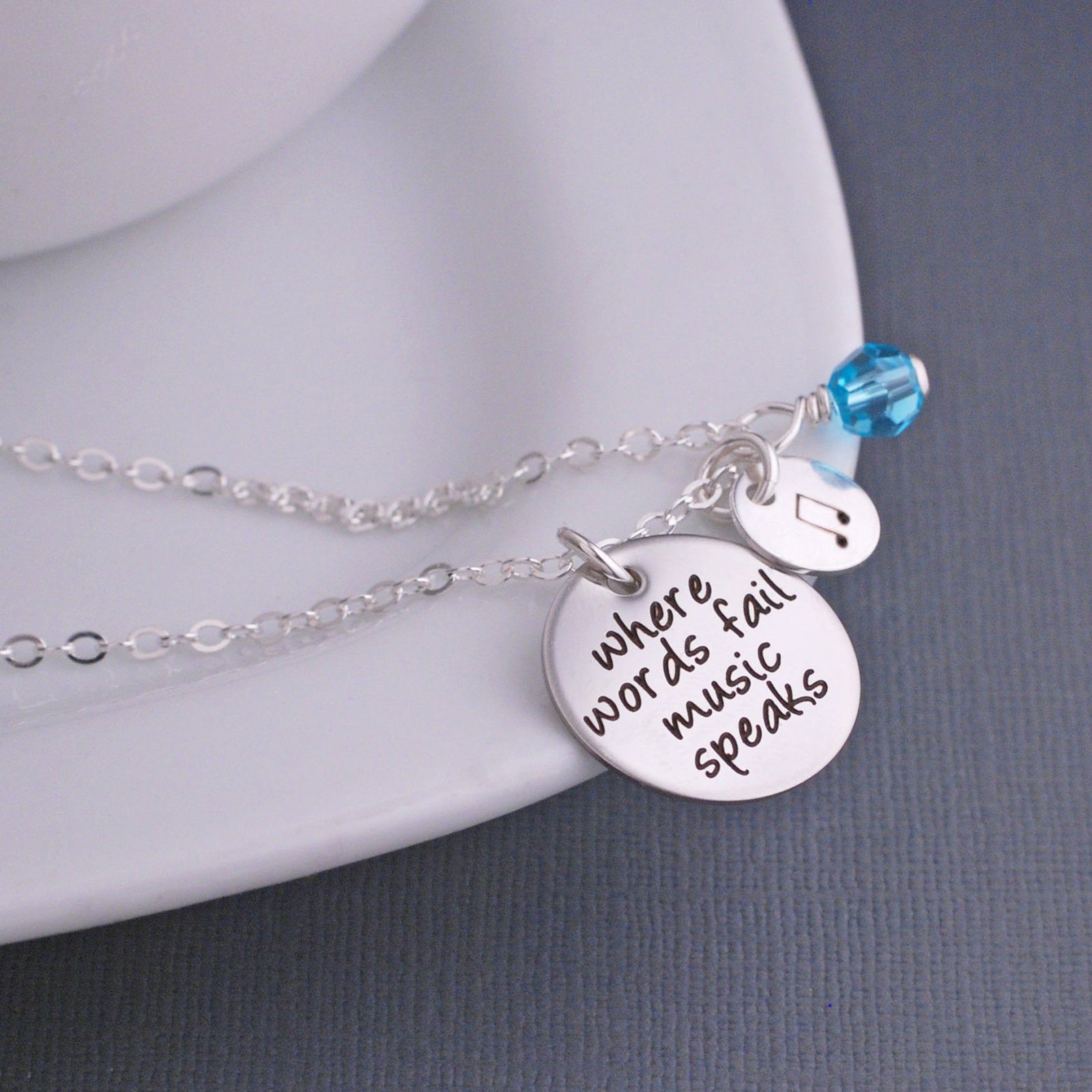 Where Words Fail Music Speaks Necklace – Necklace – Love, Georgie