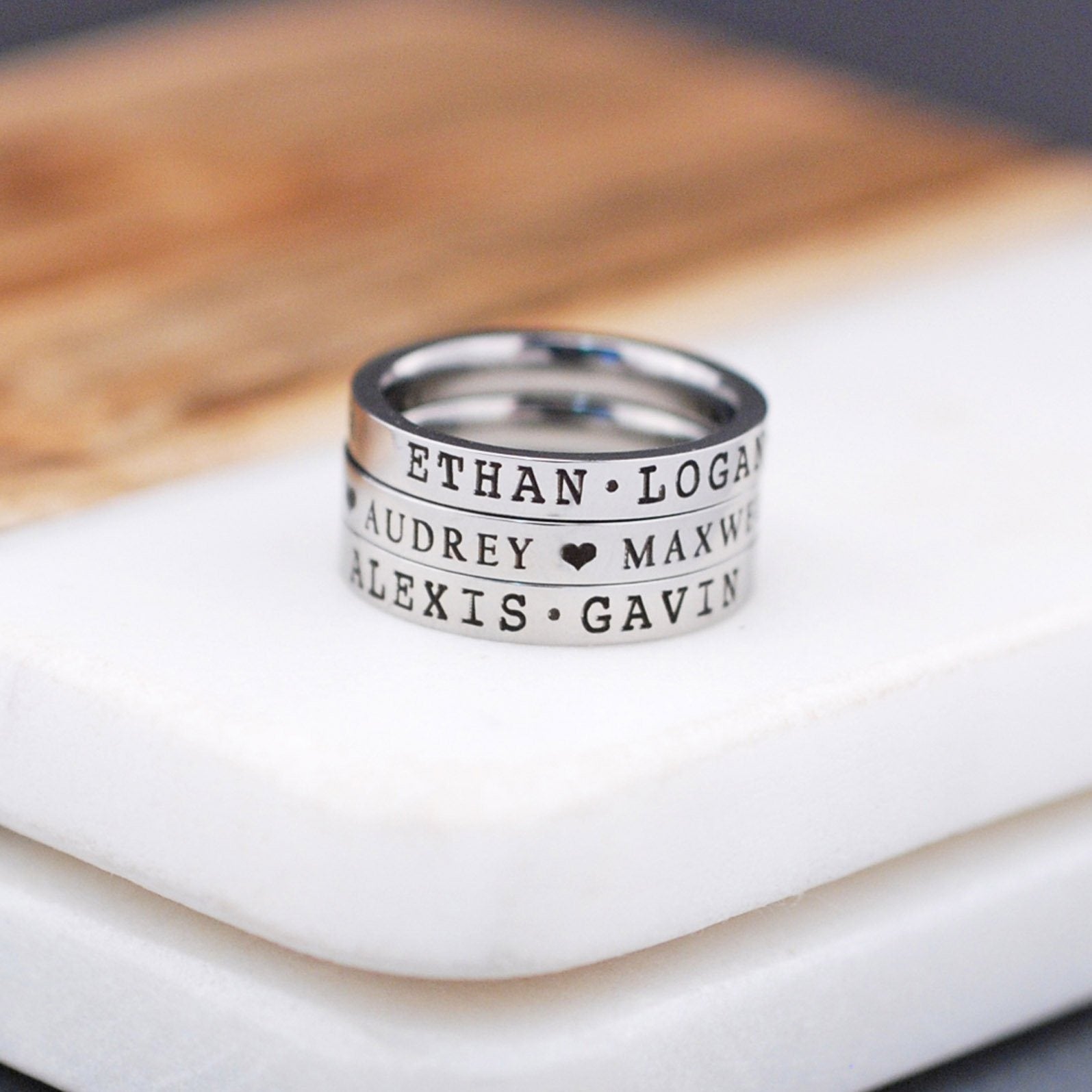 Name Ring - 3mm – Ring – Love, Georgie