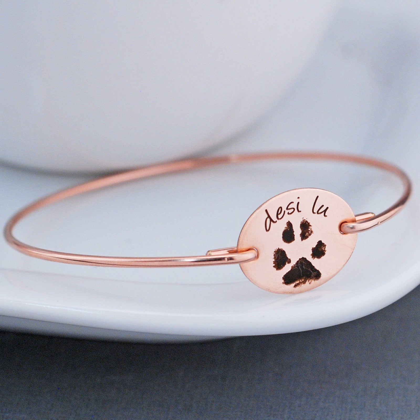 Your Pet's Paw Print Bracelet – bracelet – Love, Georgie