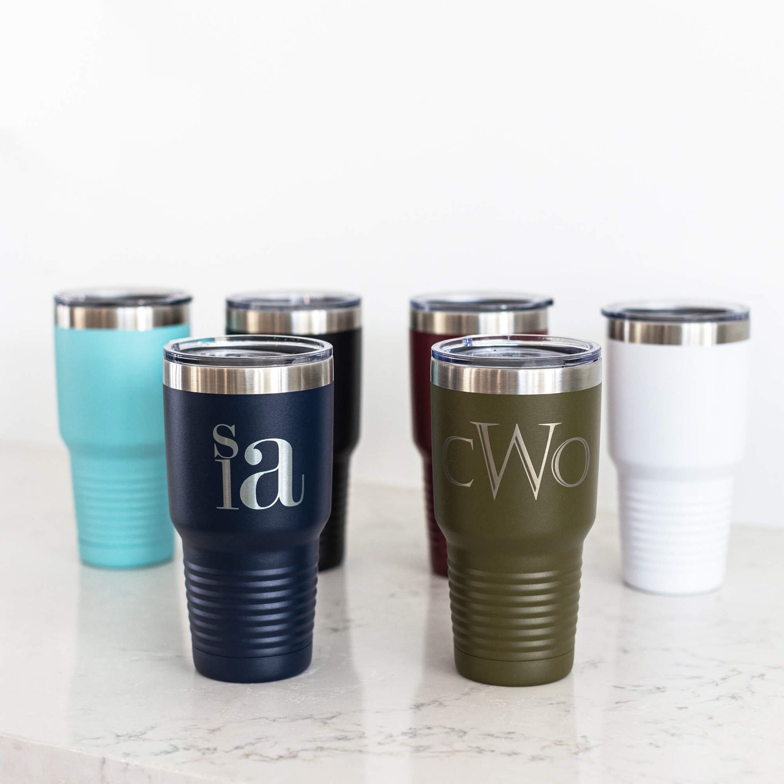 Monogrammed Insulated Ringneck Tumbler - 30 oz.