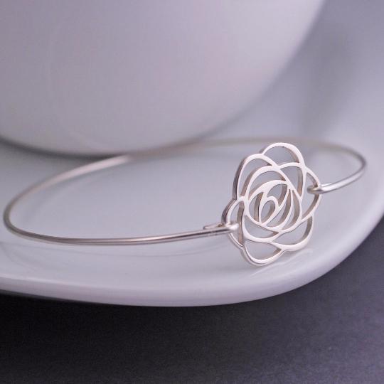 Rose Bangle Bracelet – bracelet – Love, Georgie