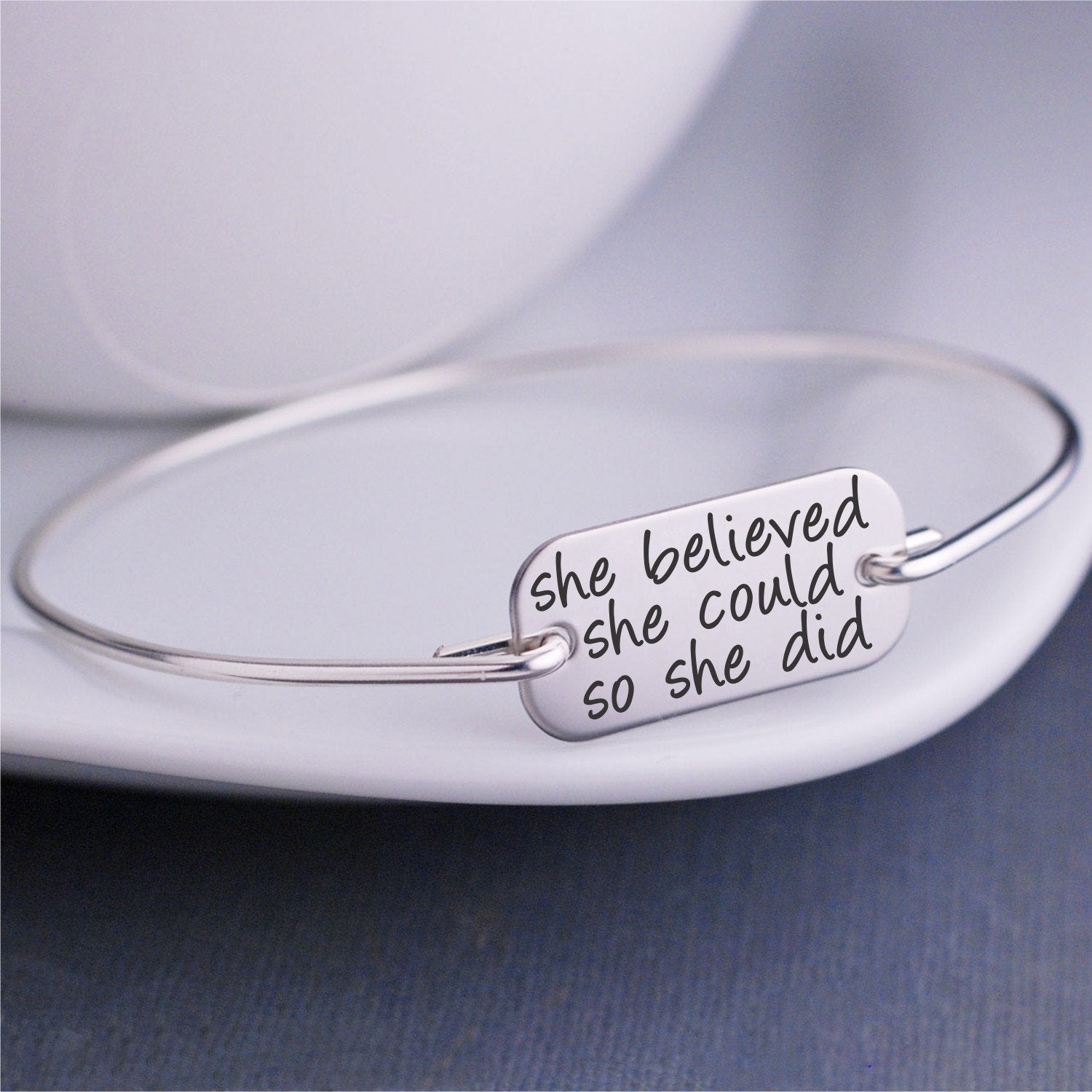 She Believed She Could So She Did Bracelet – bracelet – Love, Georgie