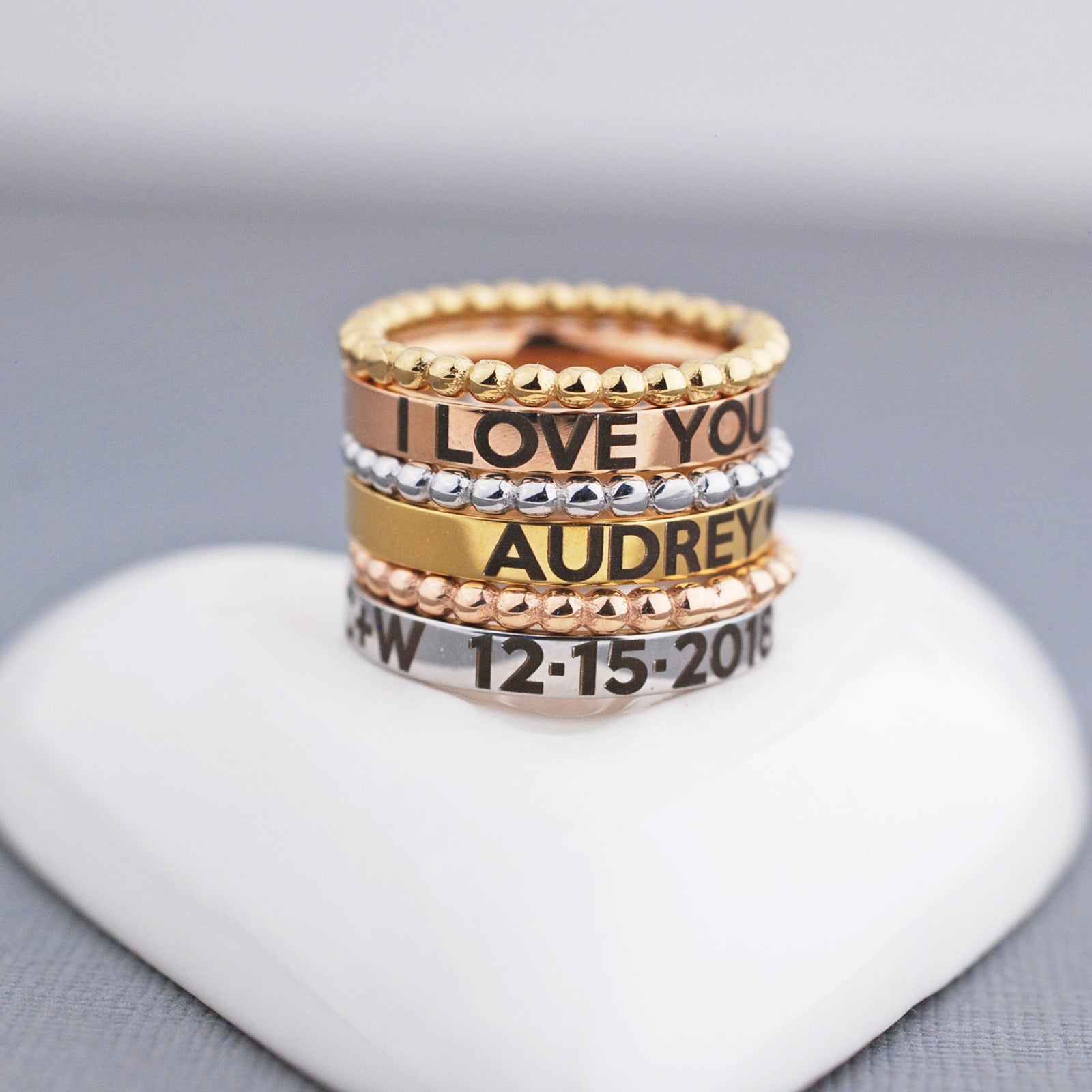 Stackable Rings - Design Your Own Set – Ring – Love, Georgie