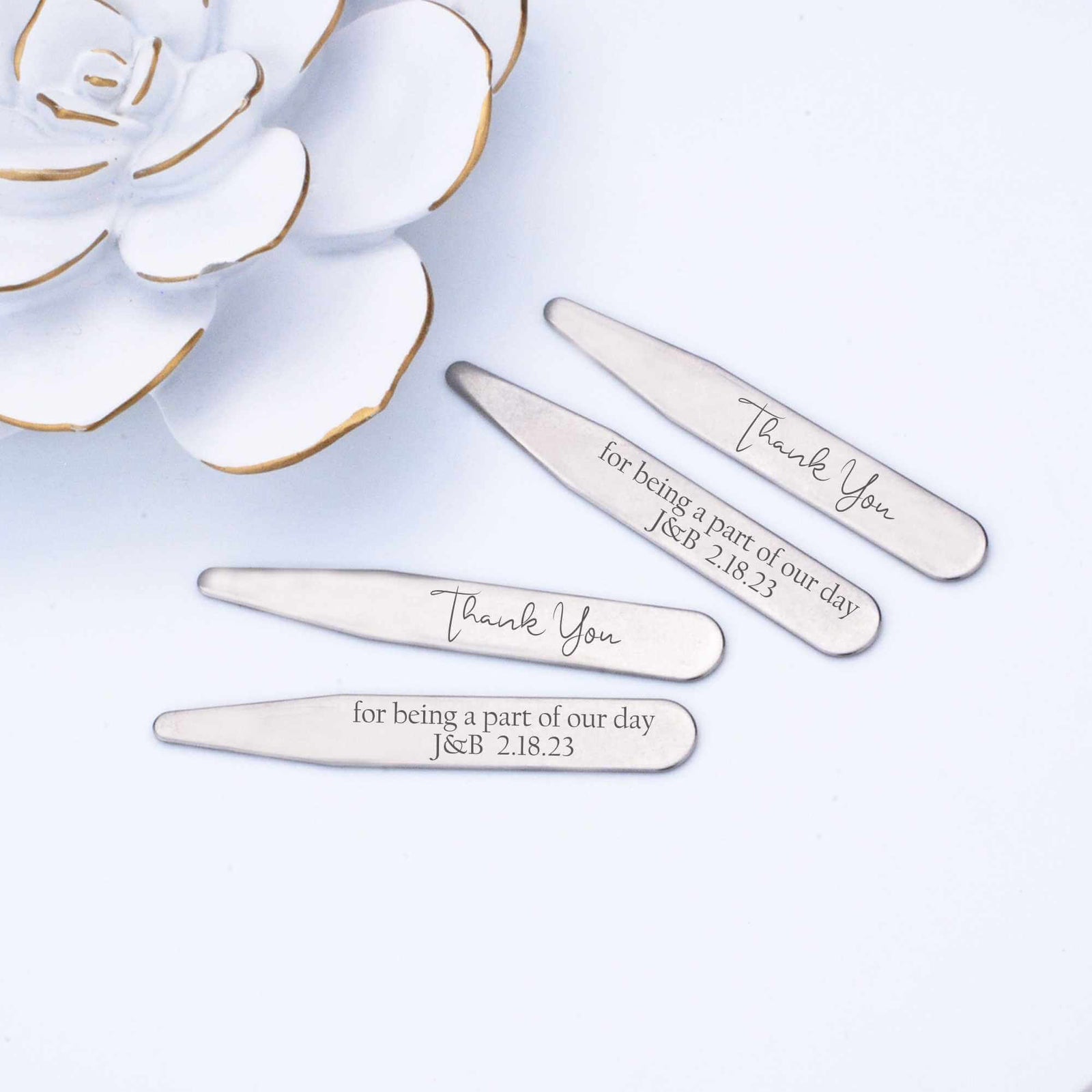 Thank You for Being Part of Our Day - Collar Stays