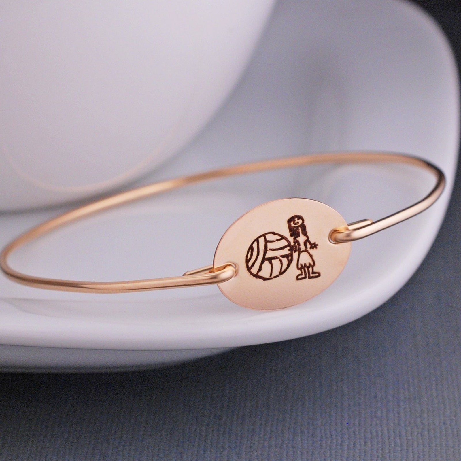 Child's Artwork Bangle Bracelet – bracelet – Love, Georgie