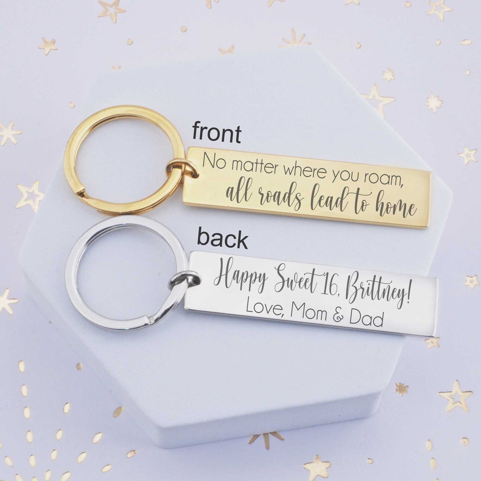 Sweet 16 Keychains - All Roads Lead Home – Keychain – Love, Georgie