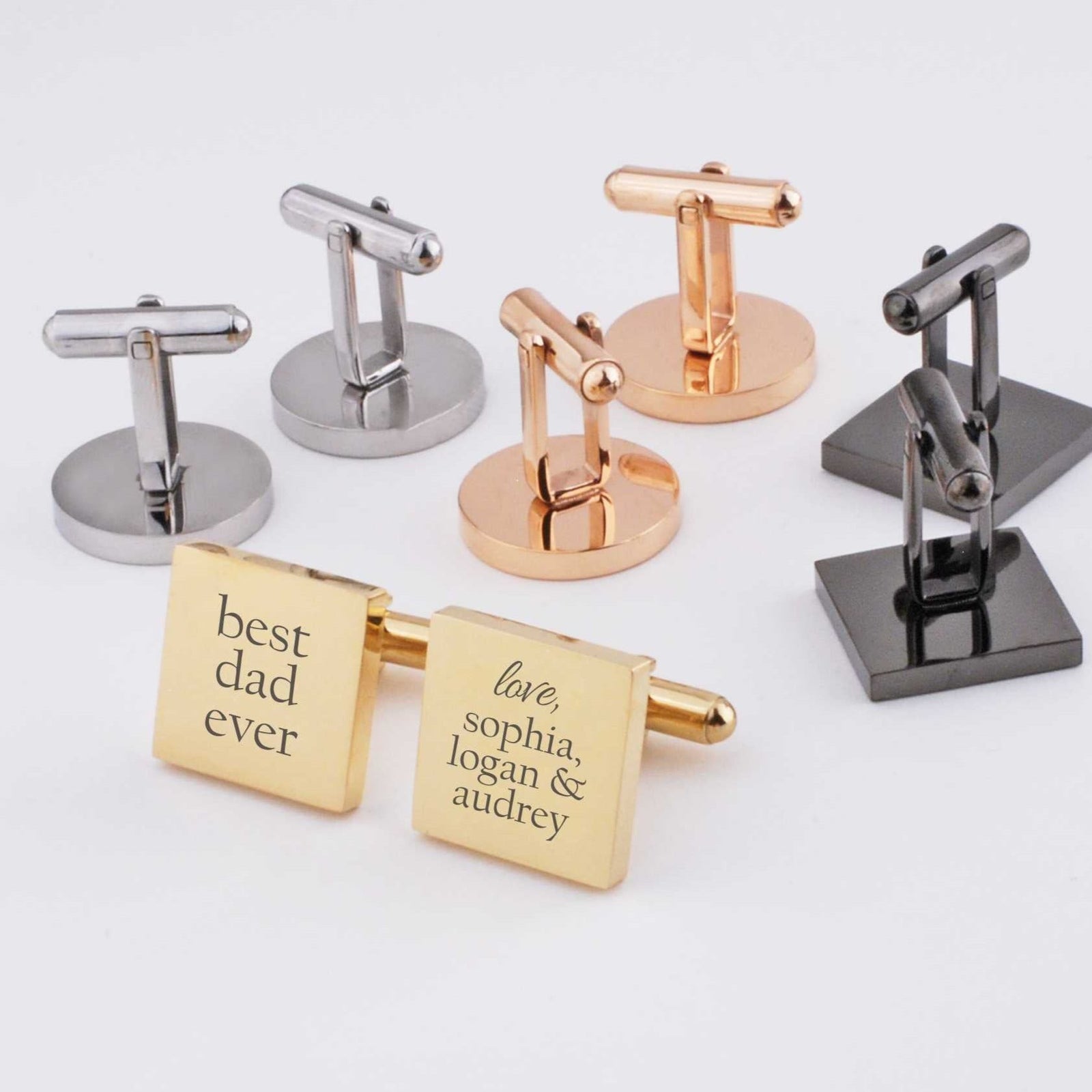 Best Dad Ever Cufflinks – Cufflinks – Love, Georgie