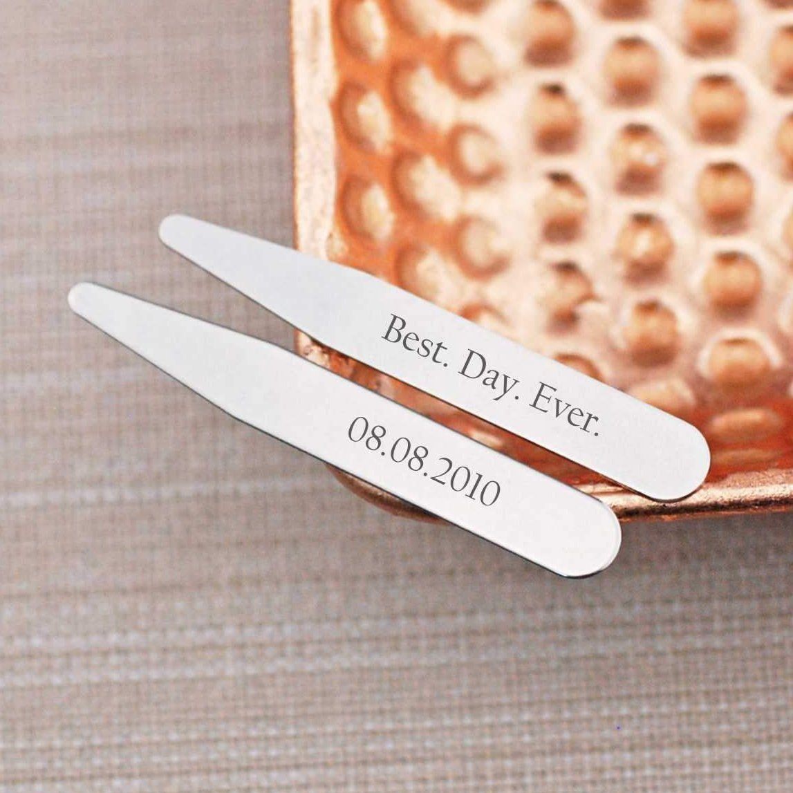 Collar Stays - Best. Day. Ever. Wedding Date – Collar Stays – Love, Georgie