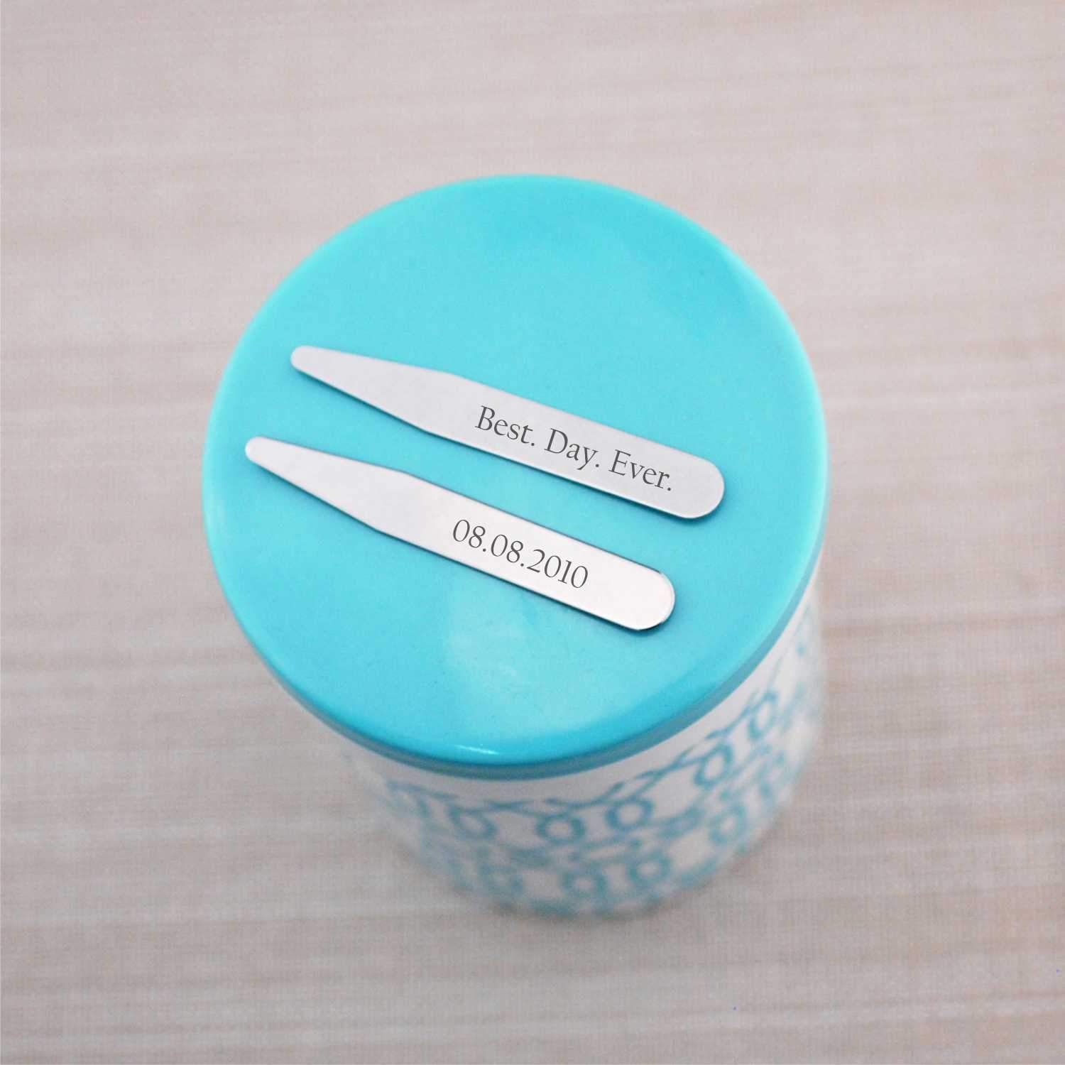 Collar Stays - Best. Day. Ever. Wedding Date – Collar Stays – Love, Georgie