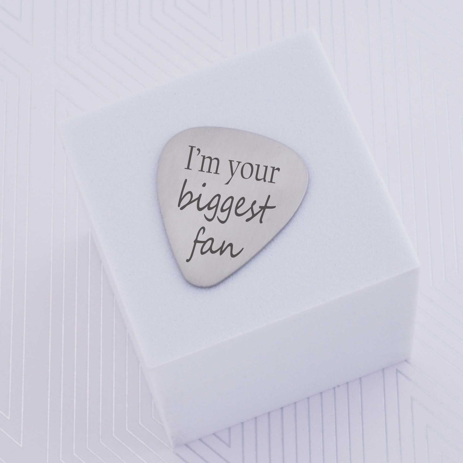 Custom Guitar Pick - 'I'm your biggest fan' – Guitar Pick – Love Georgie