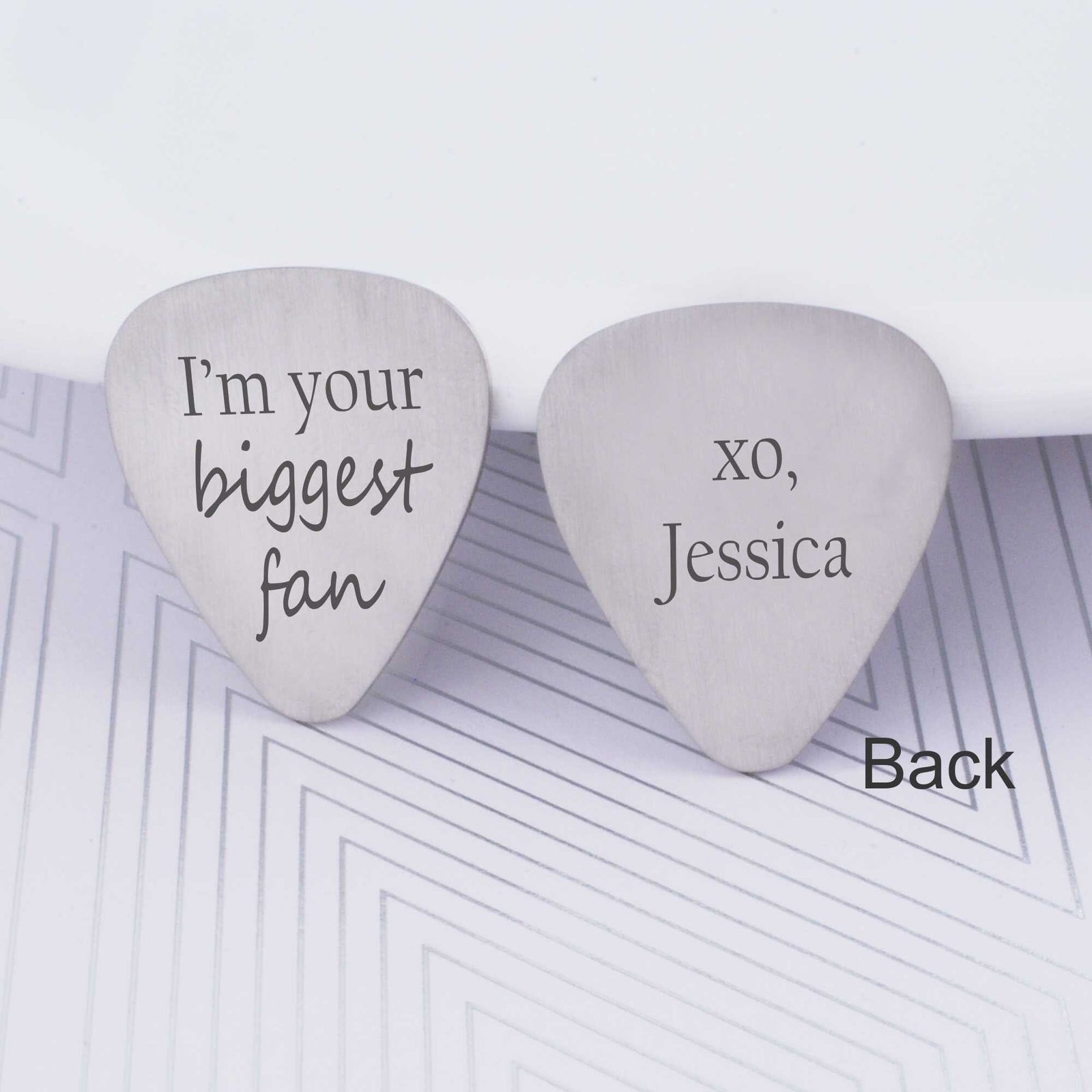 Custom Guitar Pick - 'I'm your biggest fan' – Guitar Pick – Love Georgie