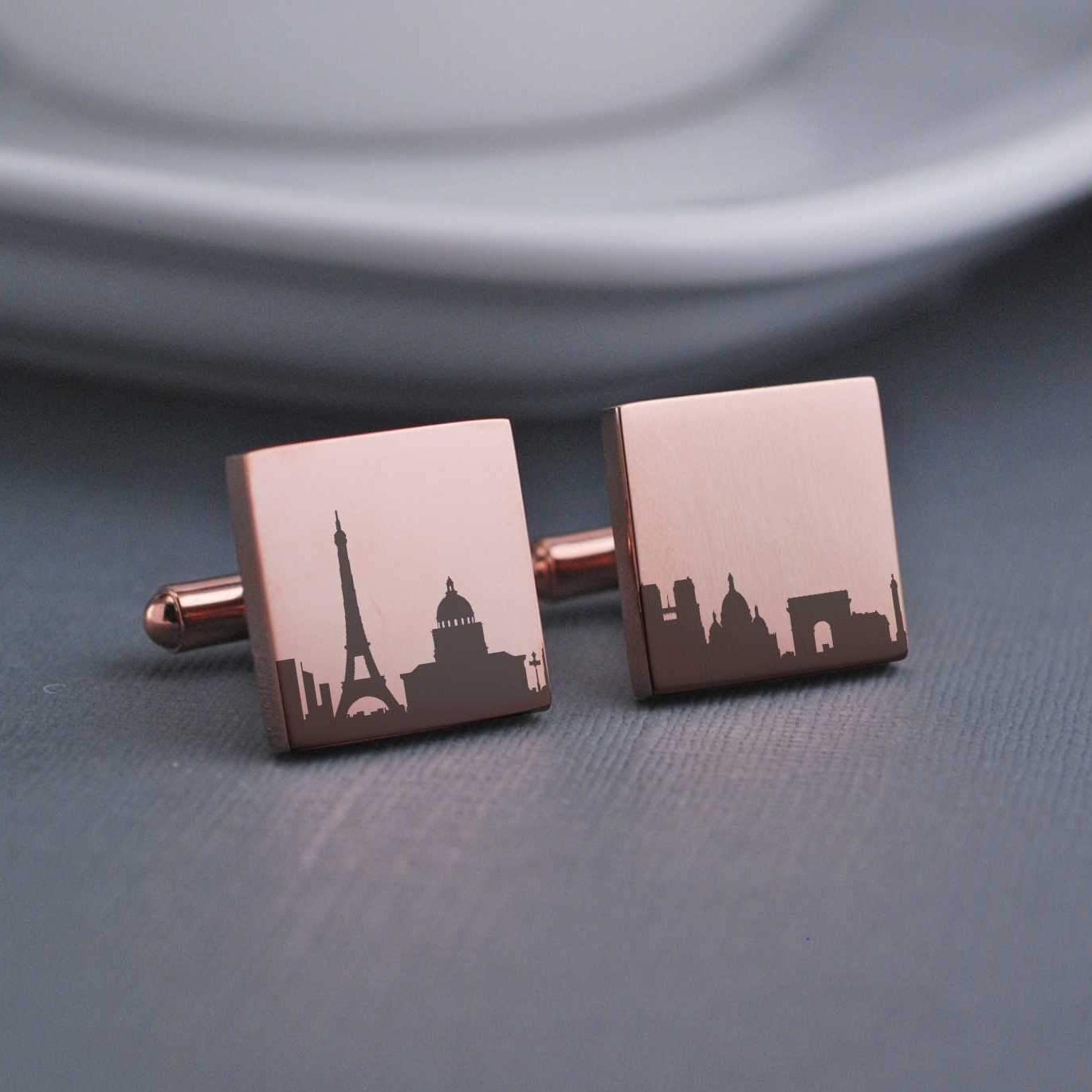 Custom City Skyline Cufflinks – Cuff Links – Love, Georgie