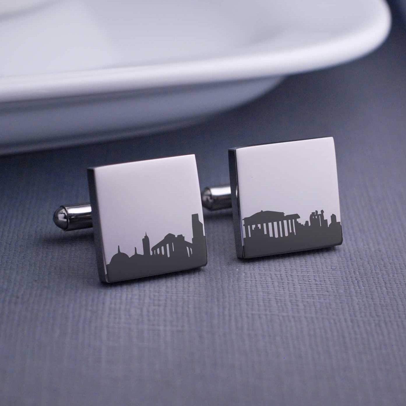 Custom City Skyline Cufflinks – Cuff Links – Love, Georgie