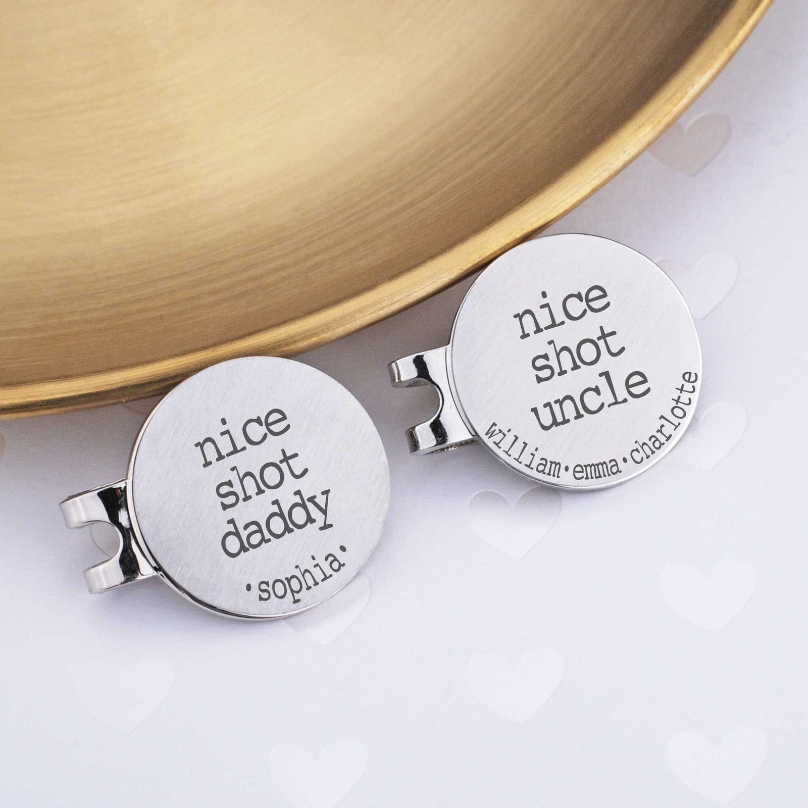 Golf Ball Marker - Nice Shot Dad – Golf Ball Markers – Love, Georgie