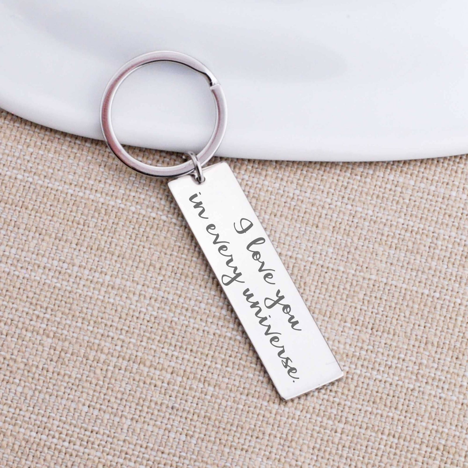Anniversary Keychain for Husband or Wife – Keychain – Love, Georgie