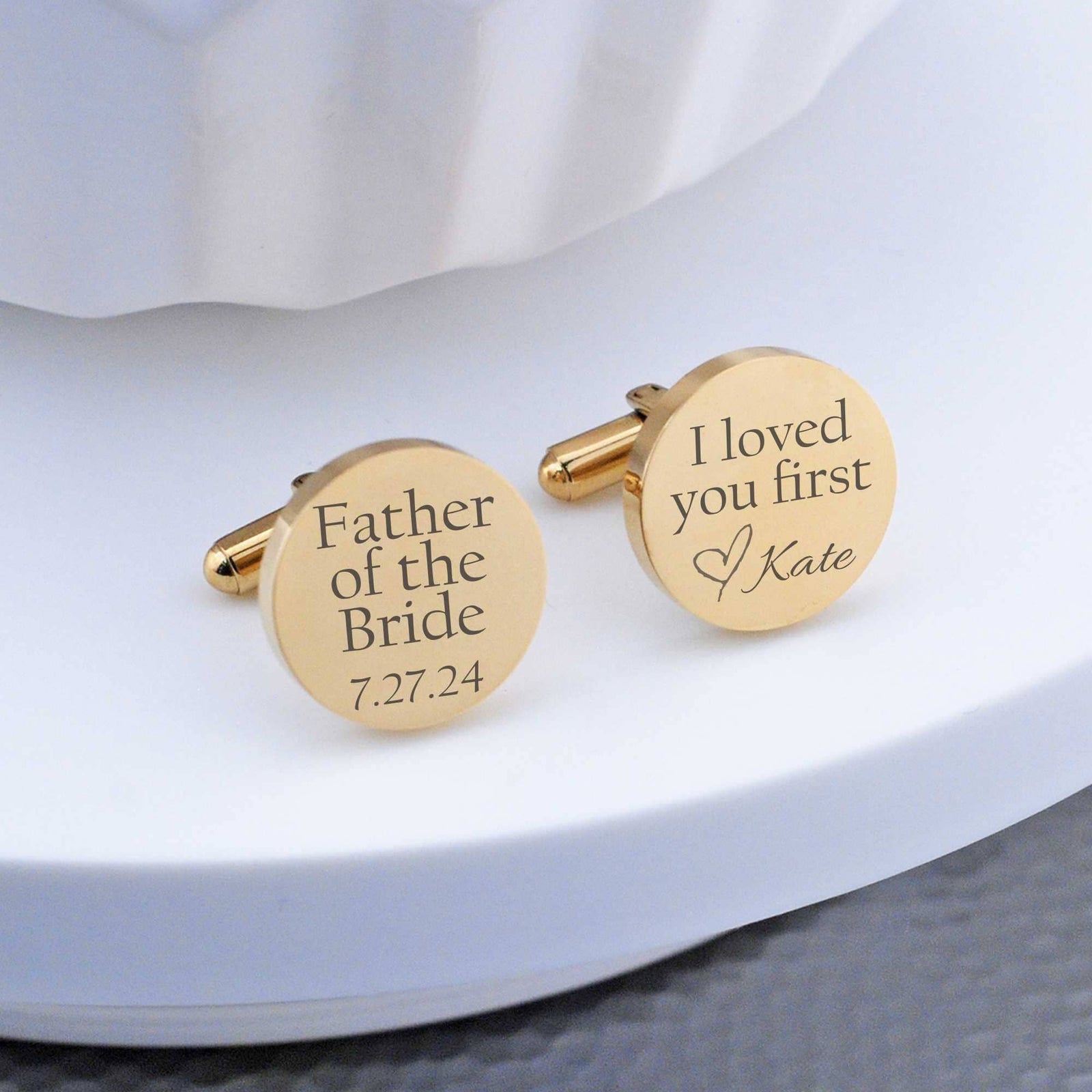 I Loved You First - Father of the Bride Cufflinks