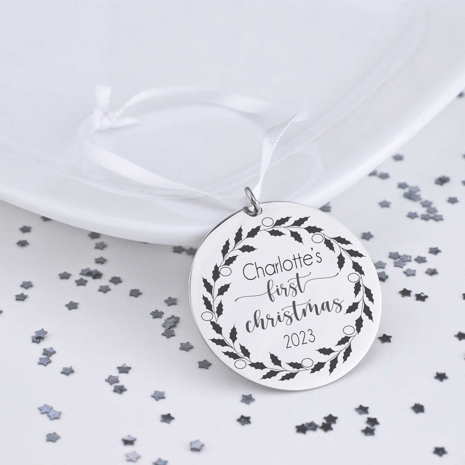 Baby's First Christmas Ornament with Name – Ornament – Love, Georgie