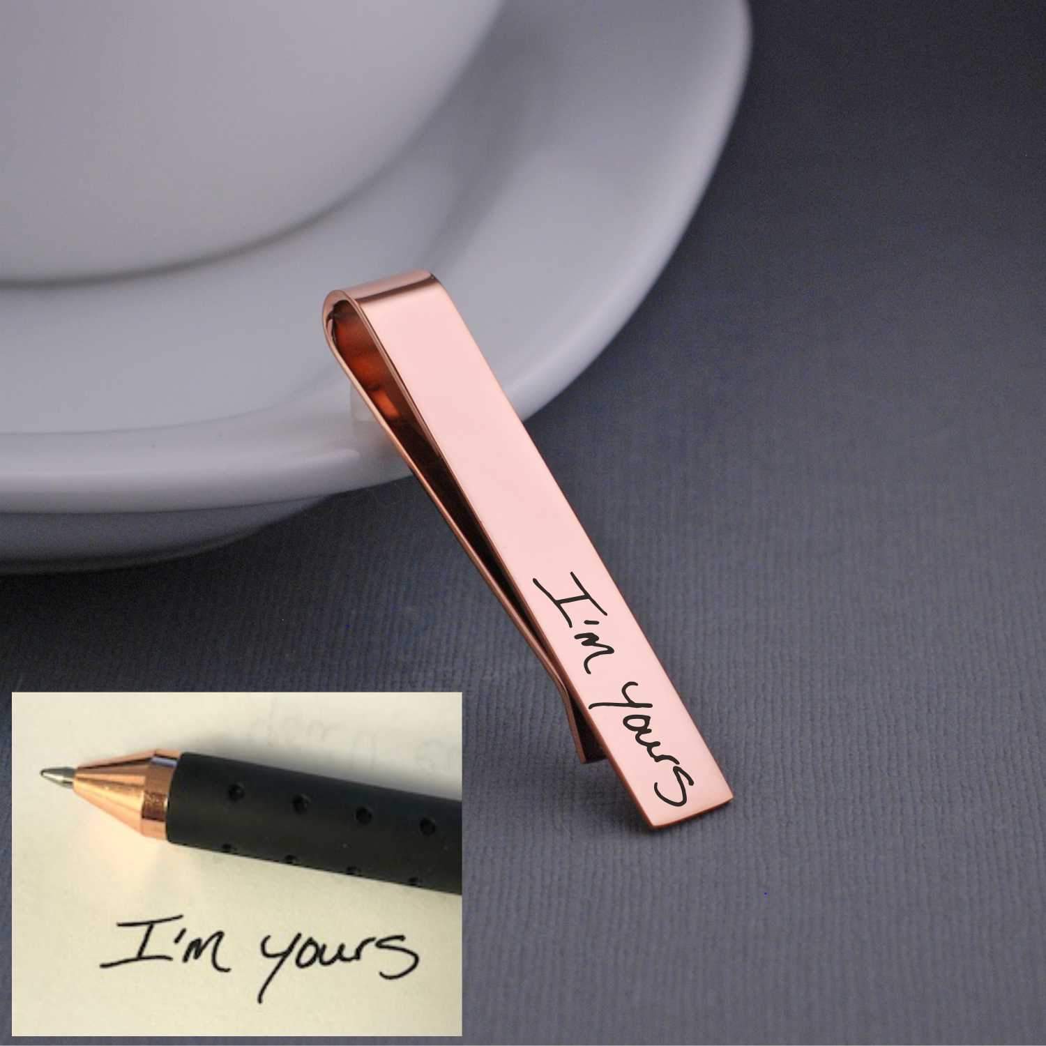 Handwriting Tie Clip – tie clip – Love, Georgie