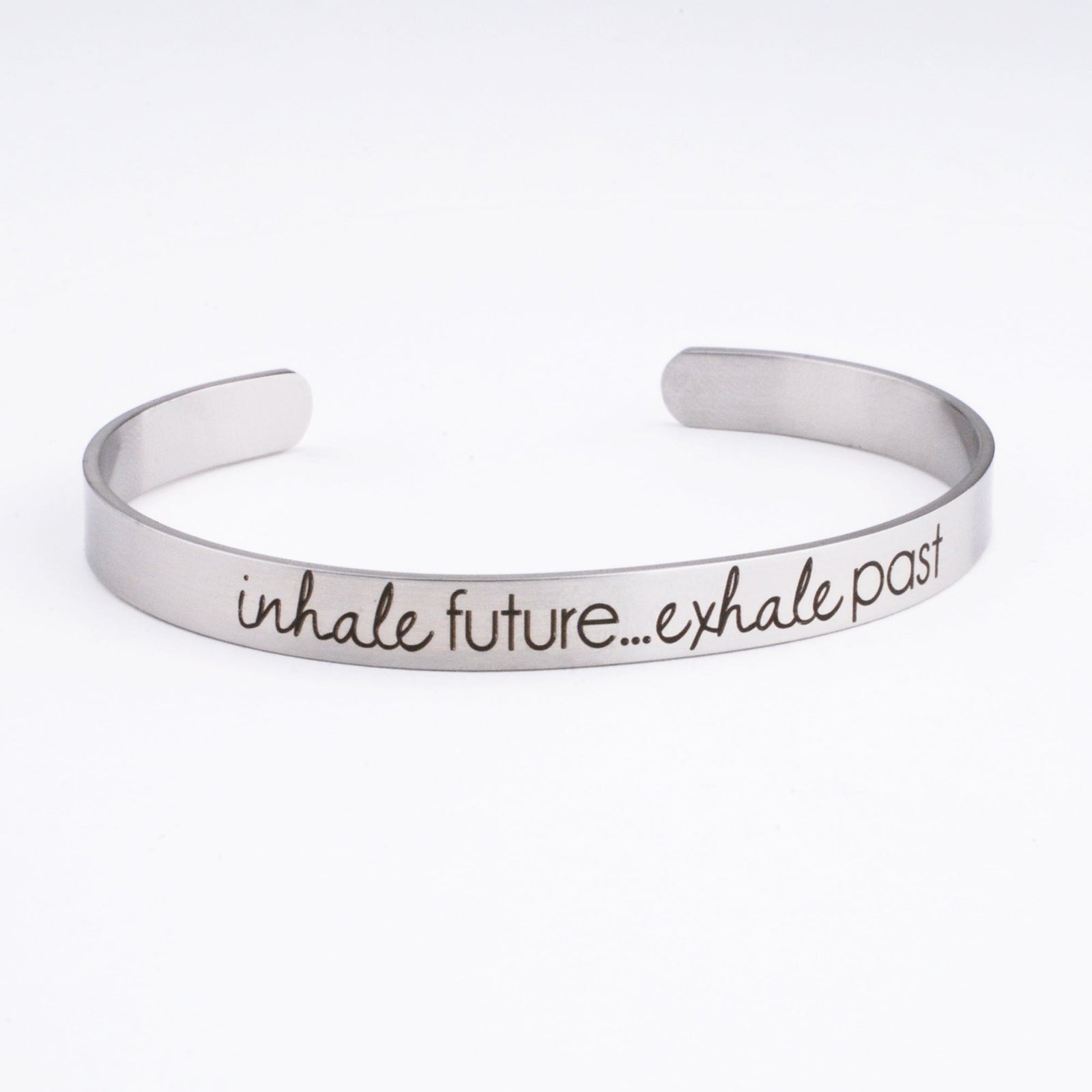 Inhale Future, Exhale Past - Cuff Bracelet – Bracelet – Love, Georgie