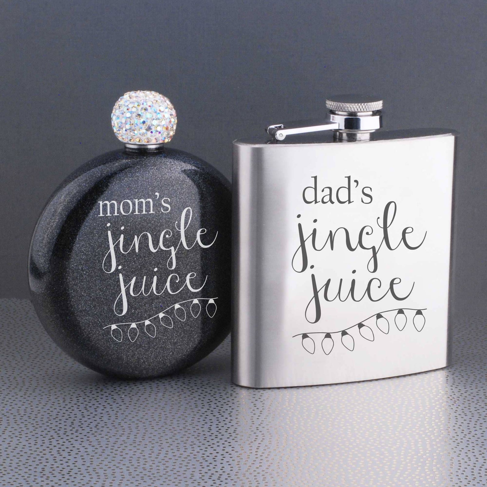 Jingle Juice' - Mom & Dad Christmas Flask Set – Flask – Love, Georgie