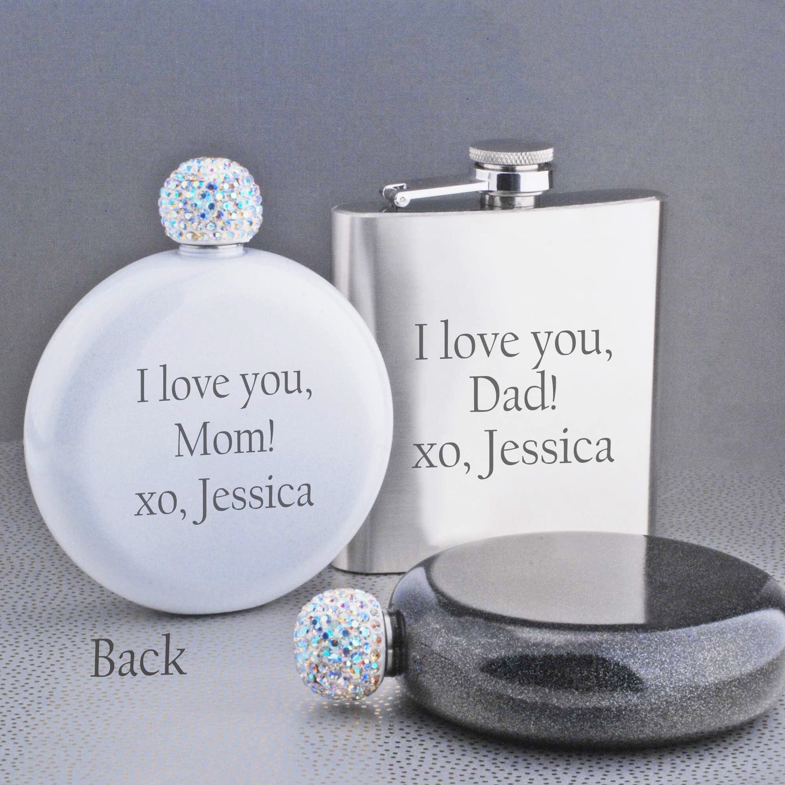Jingle Juice' - Mom & Dad Christmas Flask Set – Flask – Love, Georgie