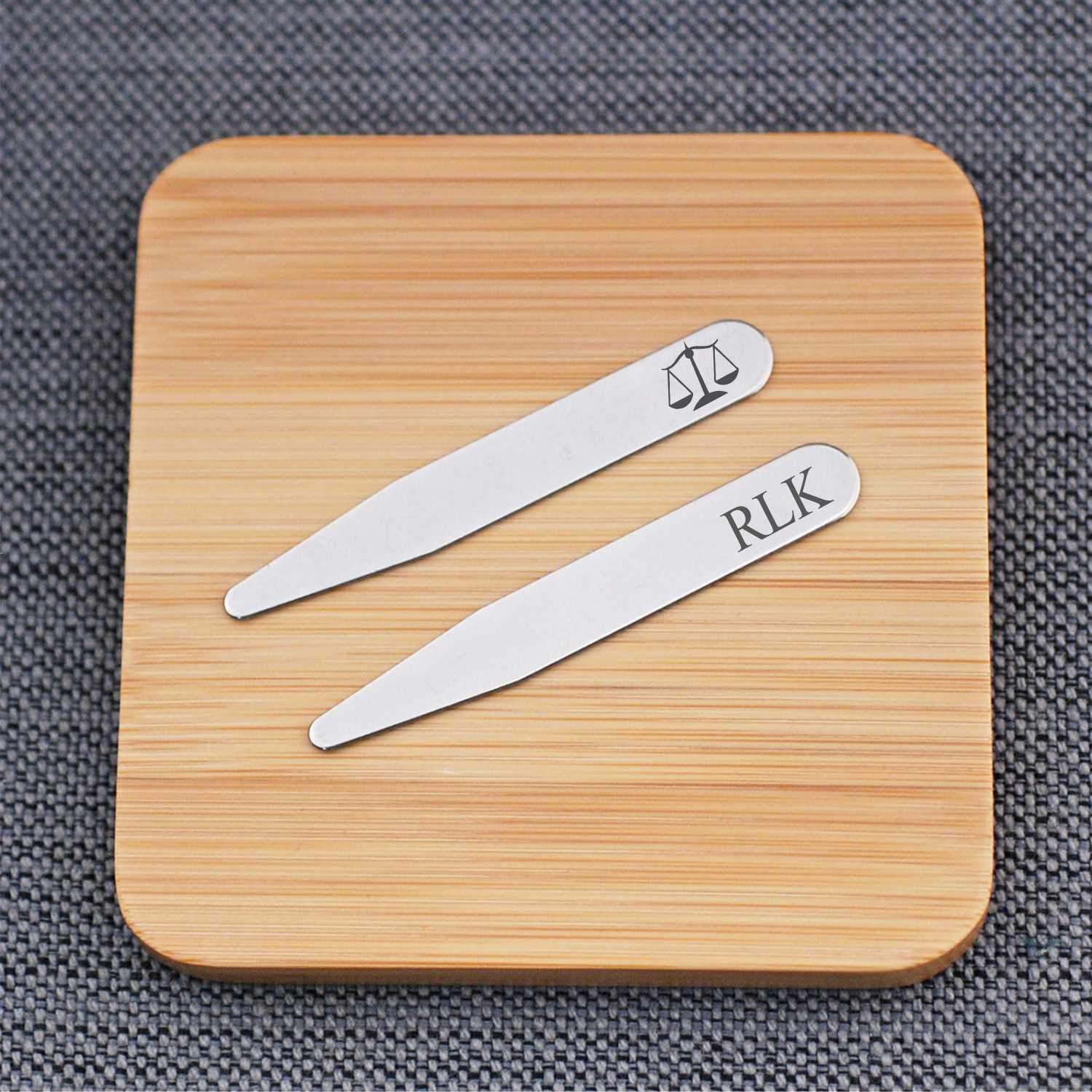 Collar Stays - Scales of Justice – Collar Stays – Love, Georgie