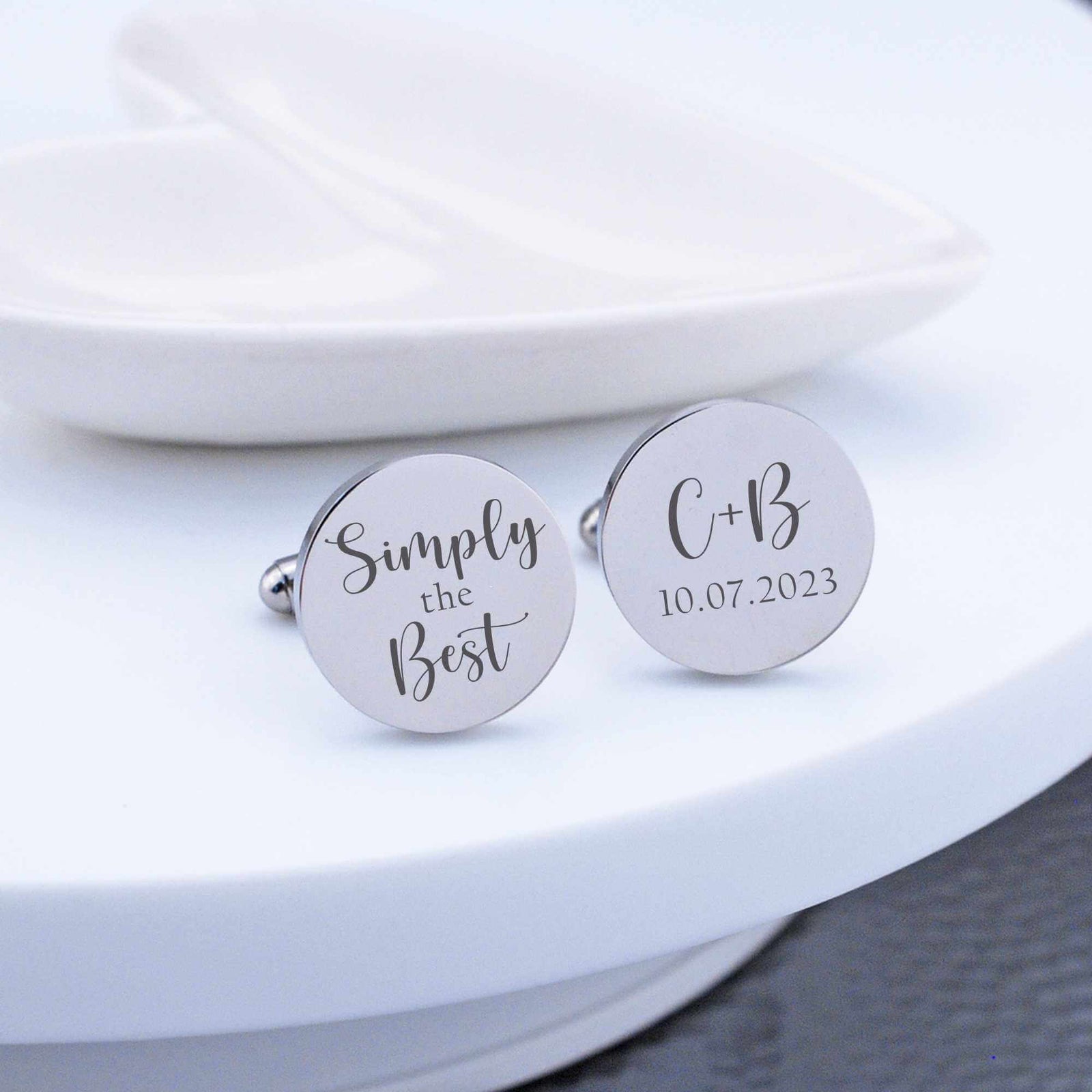 Simply the Best - Wedding Cufflinks